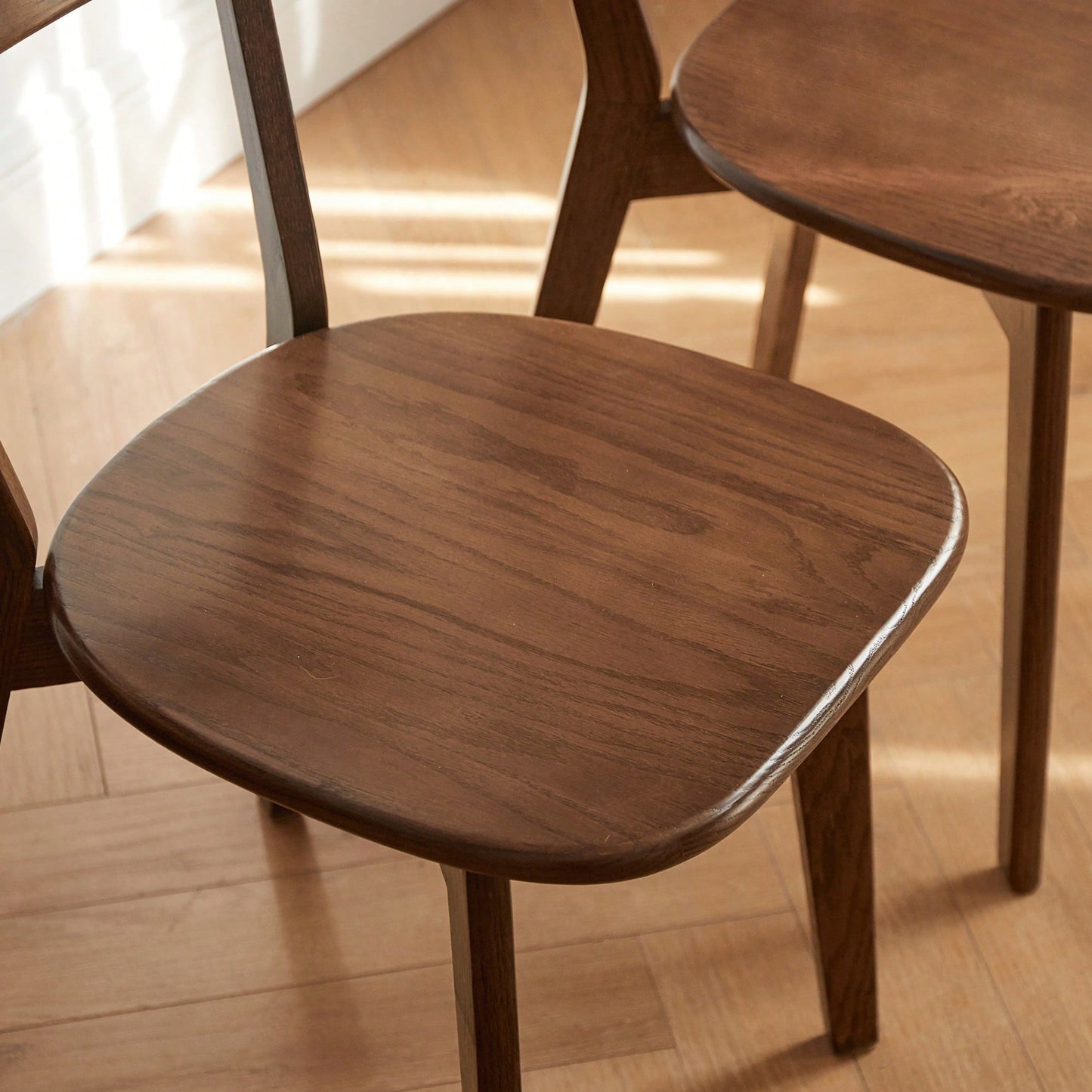 Natural FAS Grade Oak Dining Chair Solid Wood Simple Design 46.5x54x80cm Ideal For Living Room