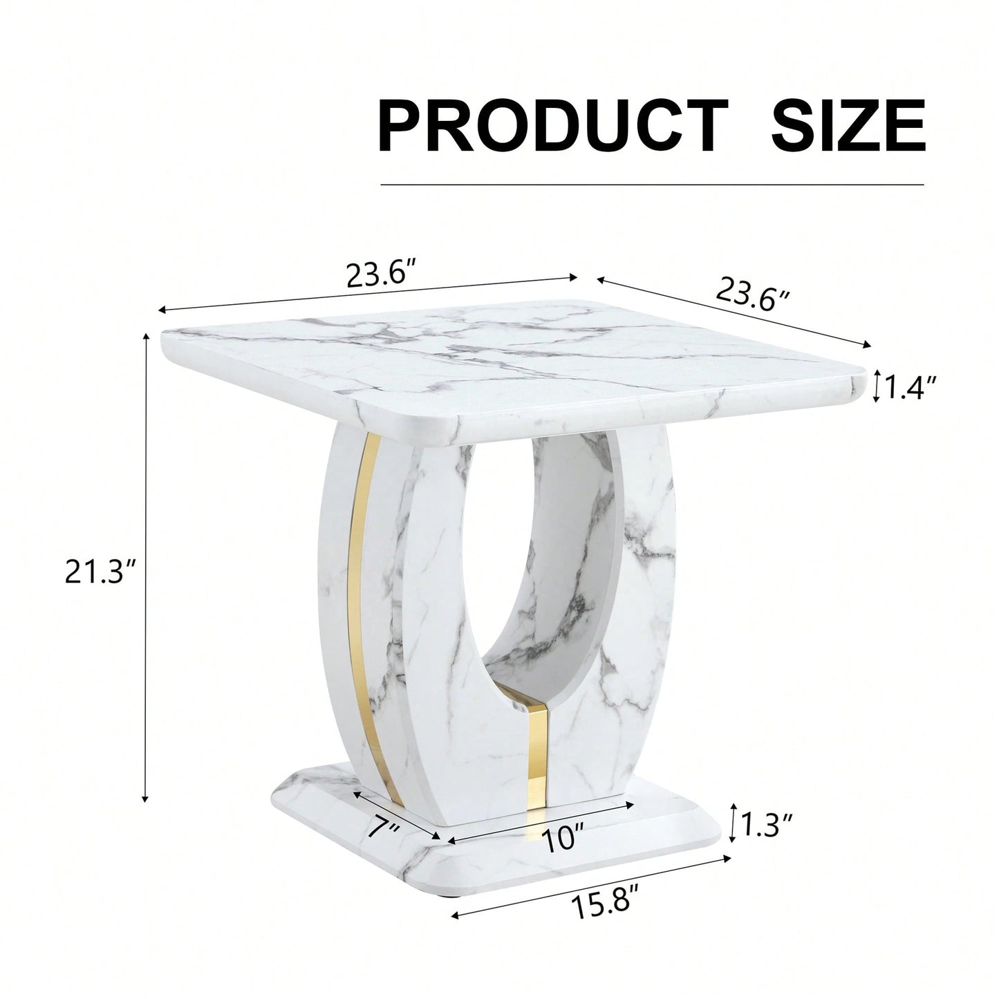 Modern Minimalist Black Marble Square Coffee Table For Cozy Living Spaces