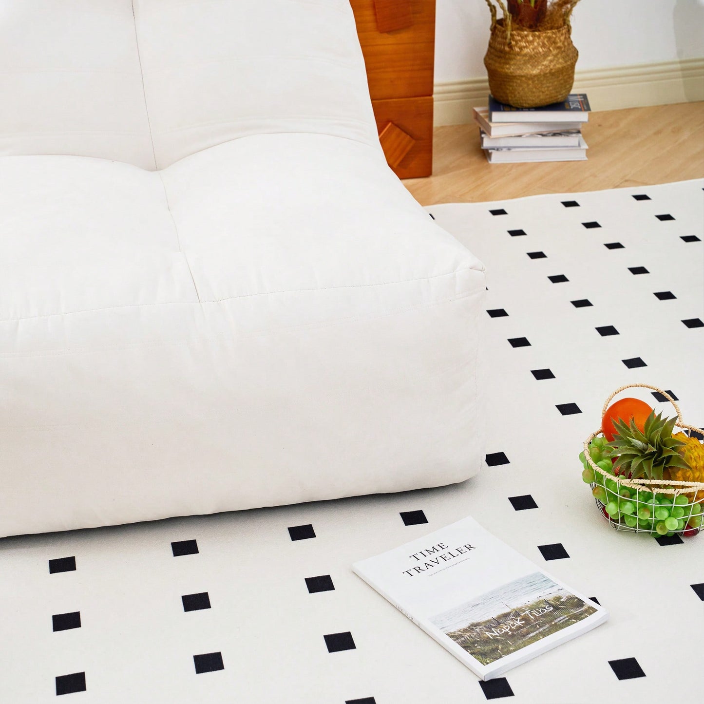 Cozy Inflatable Bean Bag Chair With High-Density Memory Foam For Living Rooms Bedrooms And Workspaces
