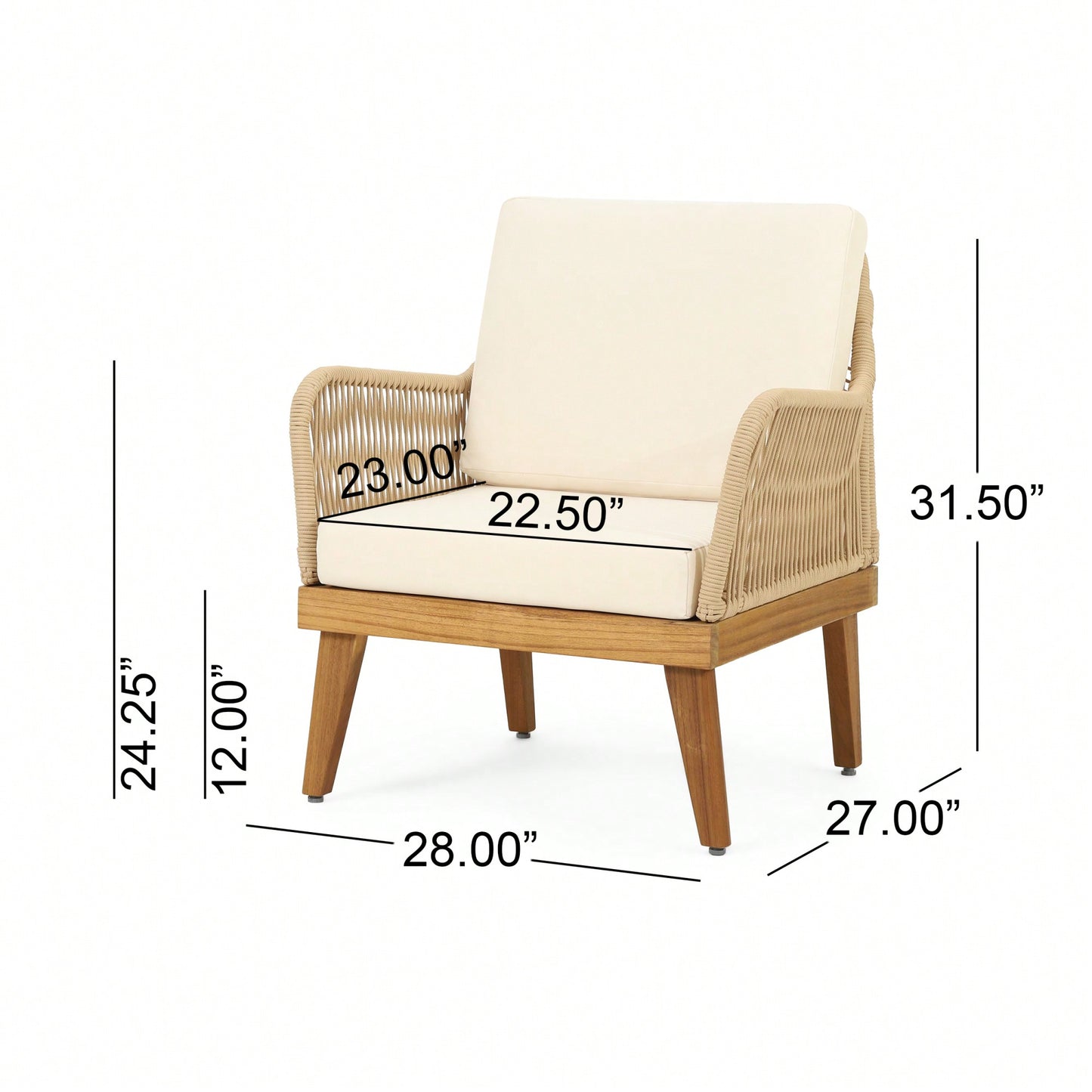 Elegant Upholstered Club Chair For Living Room And Office Use