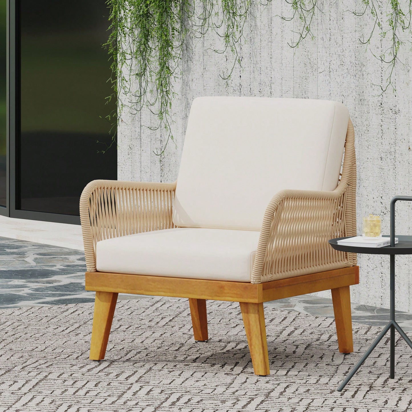 Elegant Upholstered Club Chair For Living Room And Office Use