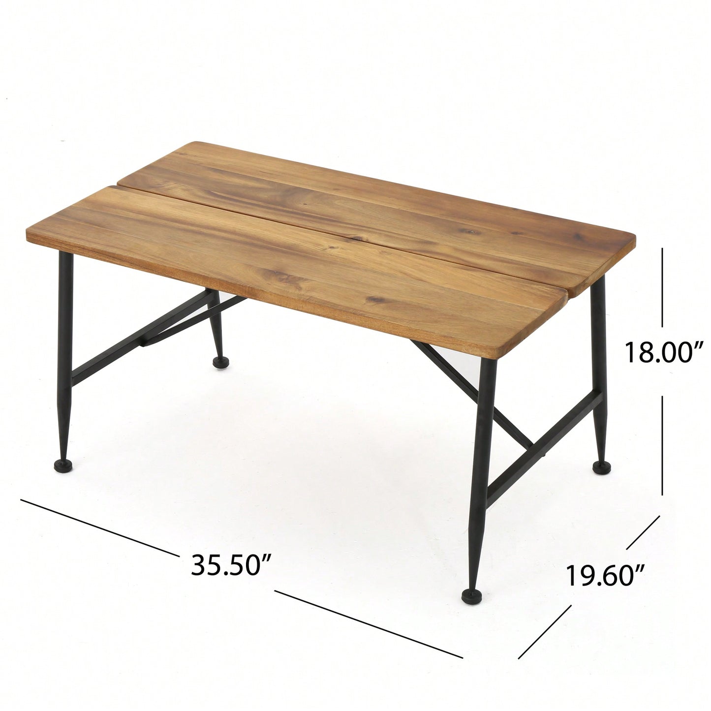 Industrial Wood And Metal Coffee Table For Modern Living Spaces