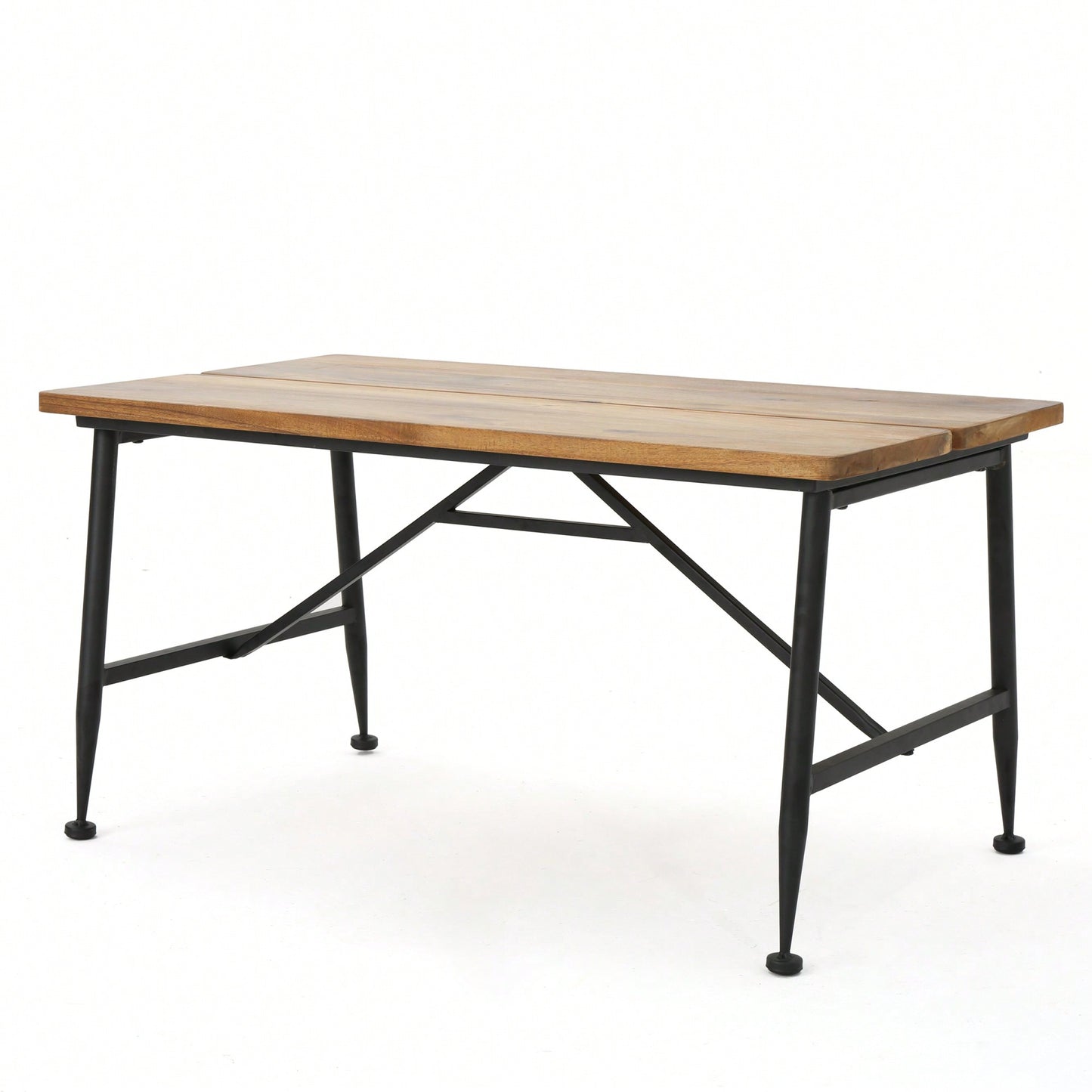 Industrial Wood And Metal Coffee Table For Modern Living Spaces
