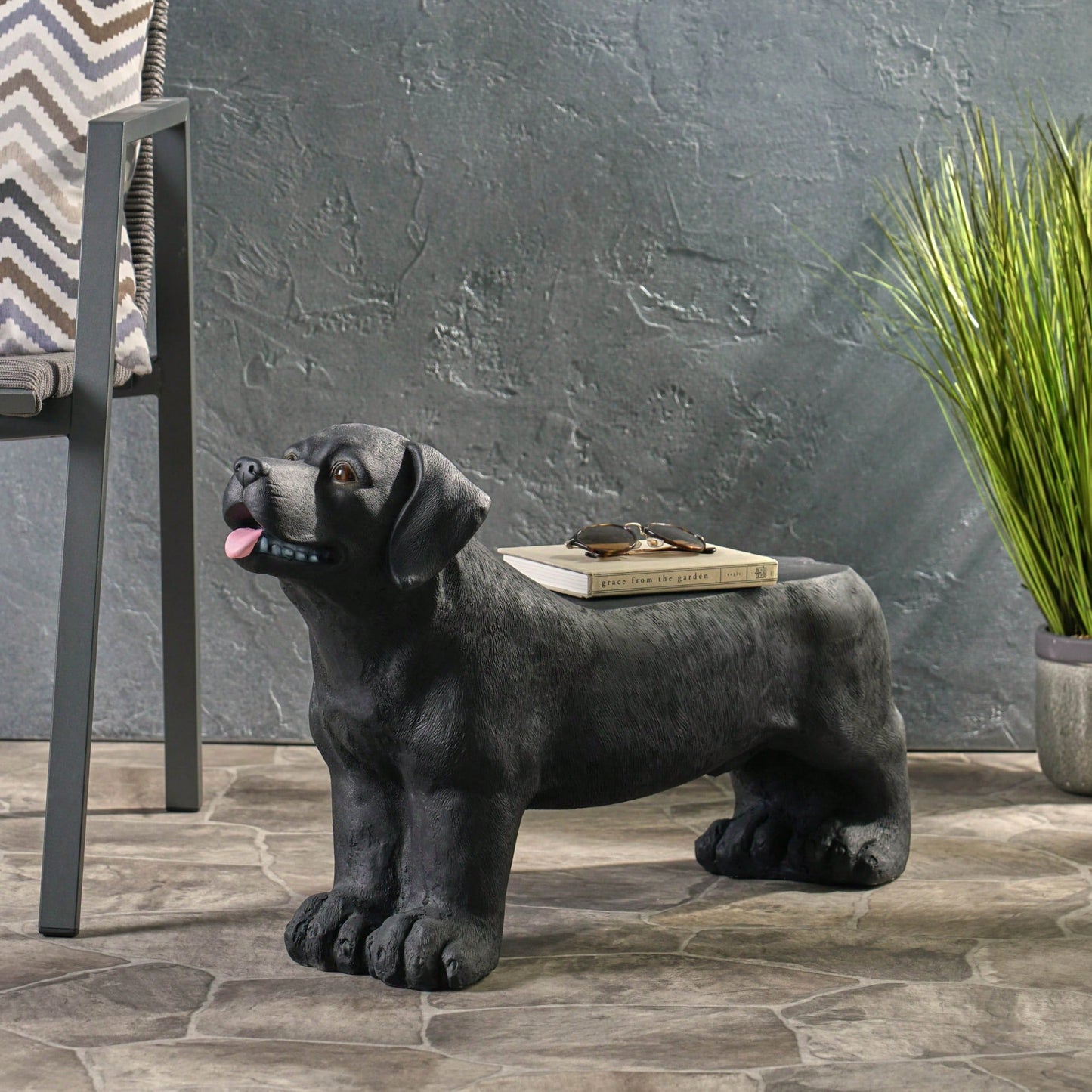 Durable Outdoor Dog Bench With Comfortable Design For Pets And Owners
