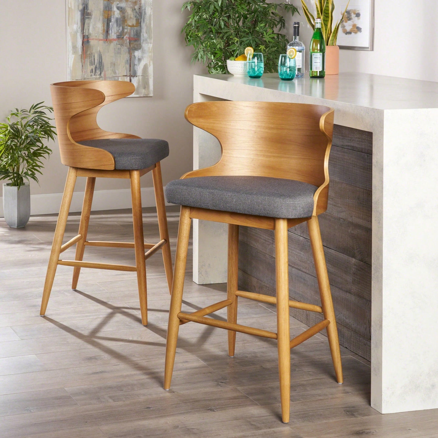 Modern Adjustable Height Bar Chair With Stylish Design And Comfortable Seating