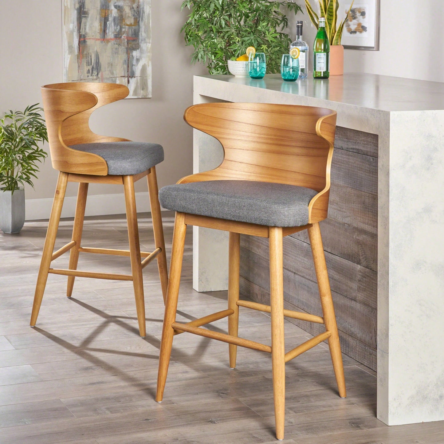 Modern Adjustable Height Bar Chair With Stylish Design And Comfortable Seating