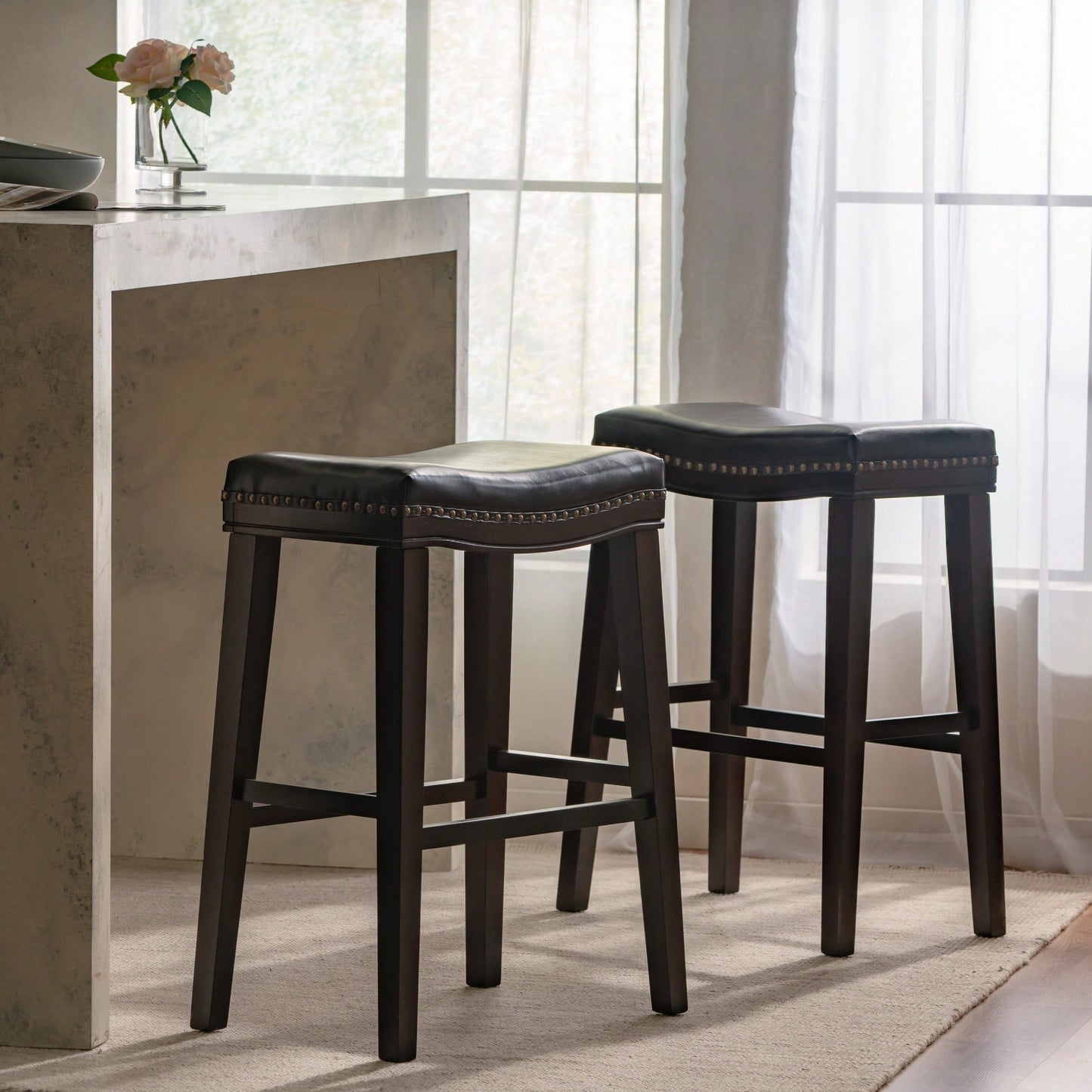 Adjustable Height Saddle Stool With Ergonomic Design For Comfort And Support In Home Or Office