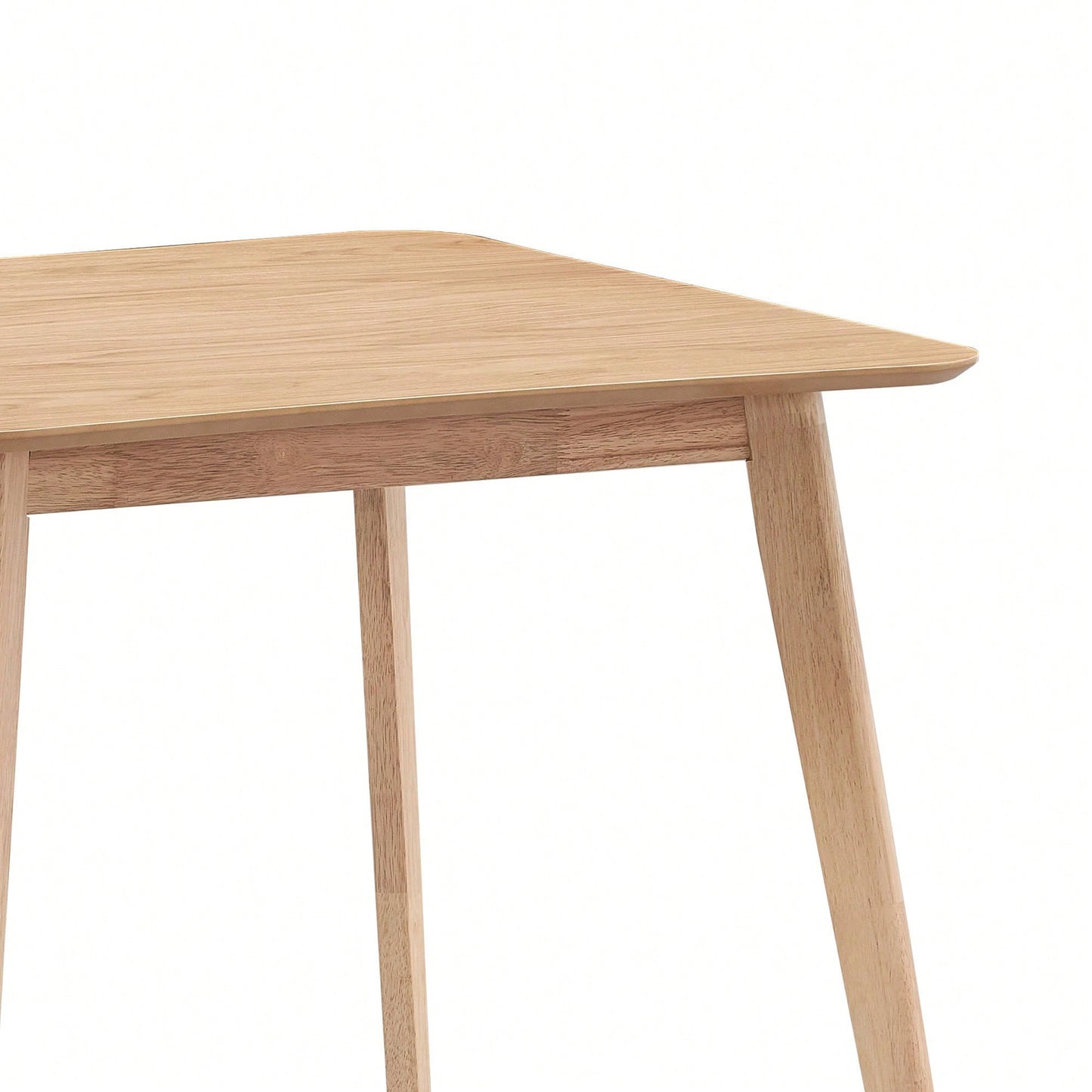 35.43 Inch Space-Saving Wooden Dining Table For 4, Modern Square Kitchen Table For Living Room, Apartment, And Restaurant, Black Finish