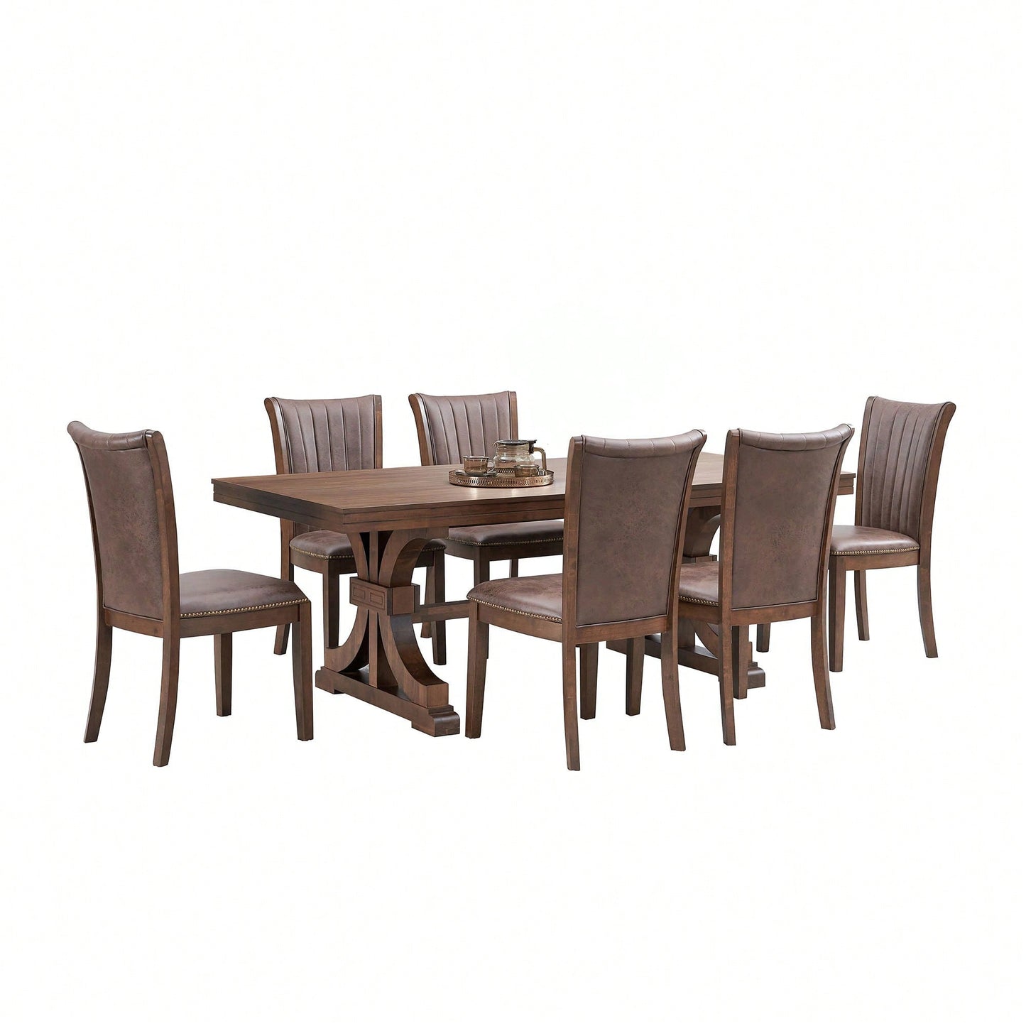 Set Of 2 Modern Fabric Upholstered Dining Chairs Mid Century Open Back Wooden Side Chairs For Kitchen Living Room Restaurant