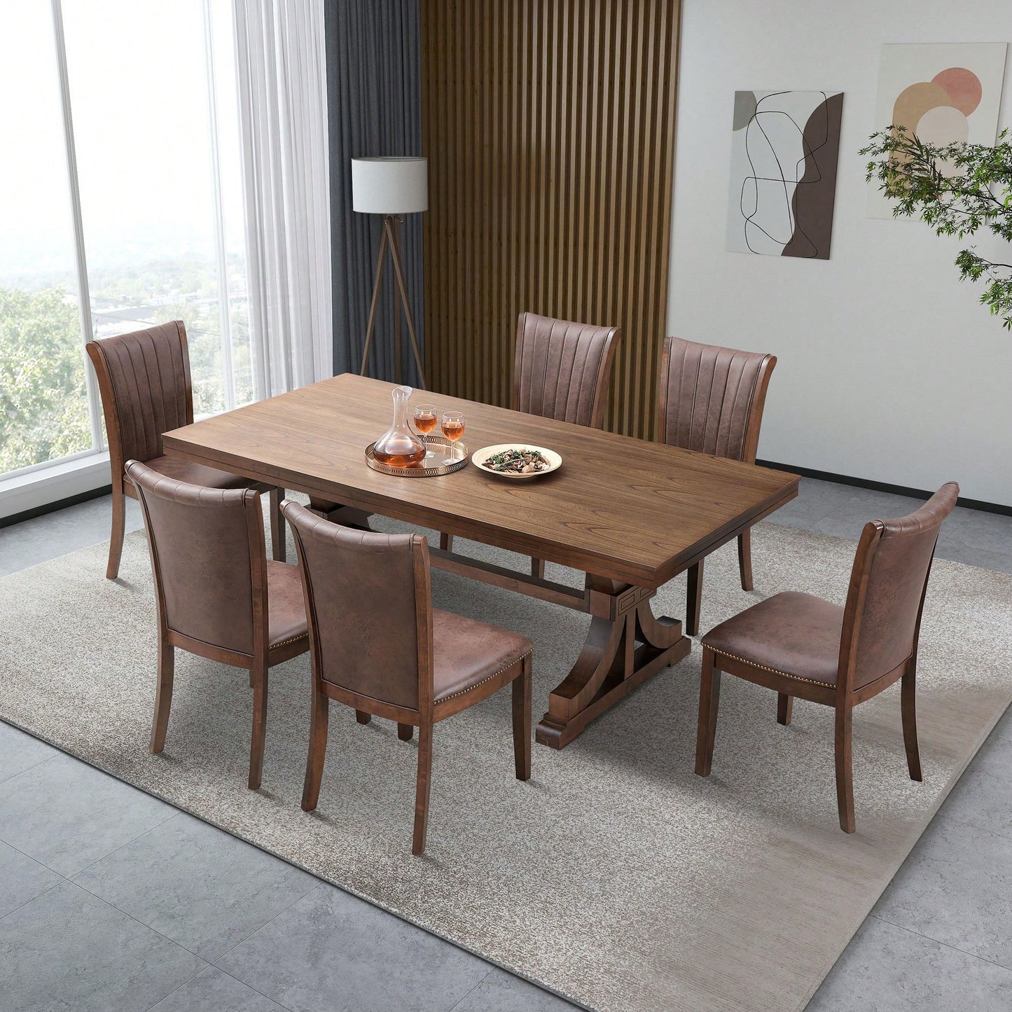 Set Of 2 Modern Fabric Upholstered Dining Chairs Mid Century Open Back Wooden Side Chairs For Kitchen Living Room Restaurant