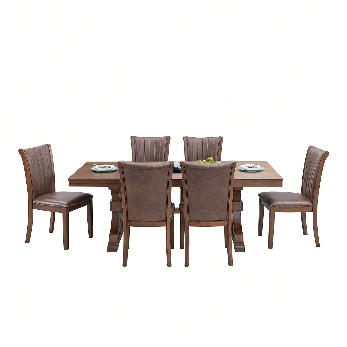 Set Of 2 Modern Fabric Upholstered Dining Chairs Mid Century Open Back Wooden Side Chairs For Kitchen Living Room Restaurant