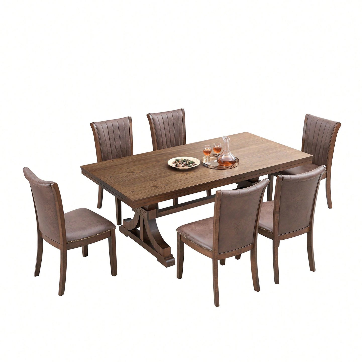 Set Of 2 Modern Fabric Upholstered Dining Chairs Mid Century Open Back Wooden Side Chairs For Kitchen Living Room Restaurant