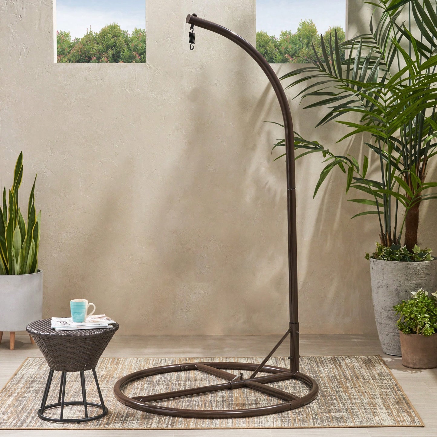 Cozy Indoor Hanging Chair With Soft Cushion For Relaxation And Comfort