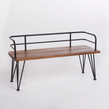 Industrial Wood And Metal Workbench For Versatile Home And Workshop Use