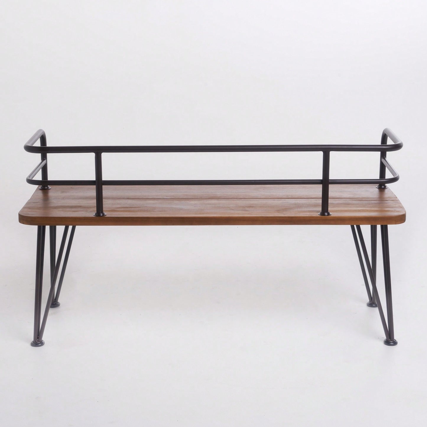 Industrial Wood And Metal Workbench For Versatile Home And Workshop Use