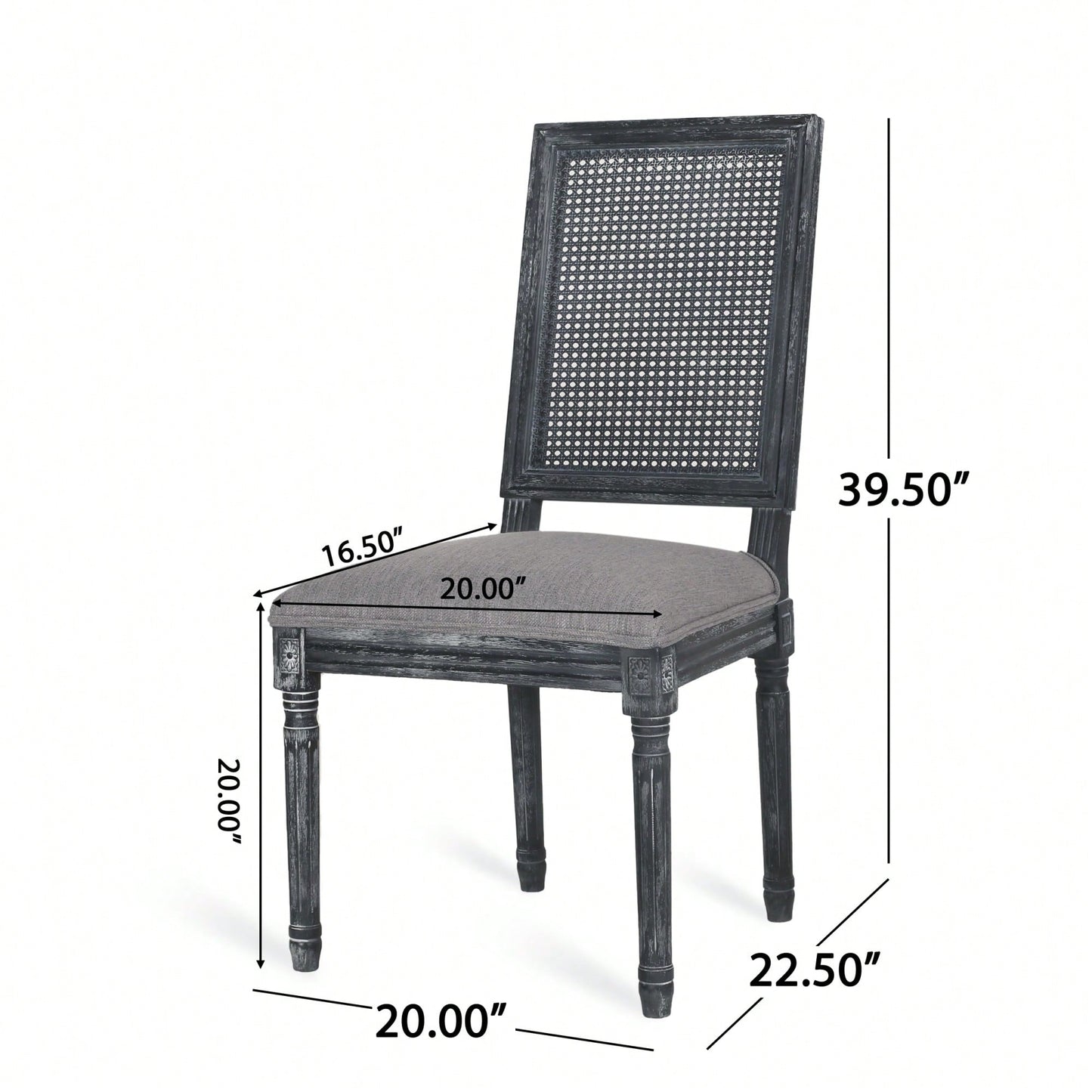 Set Of 2, Elegant Upholstered Dining Chair With Modern Design And Sturdy Frame