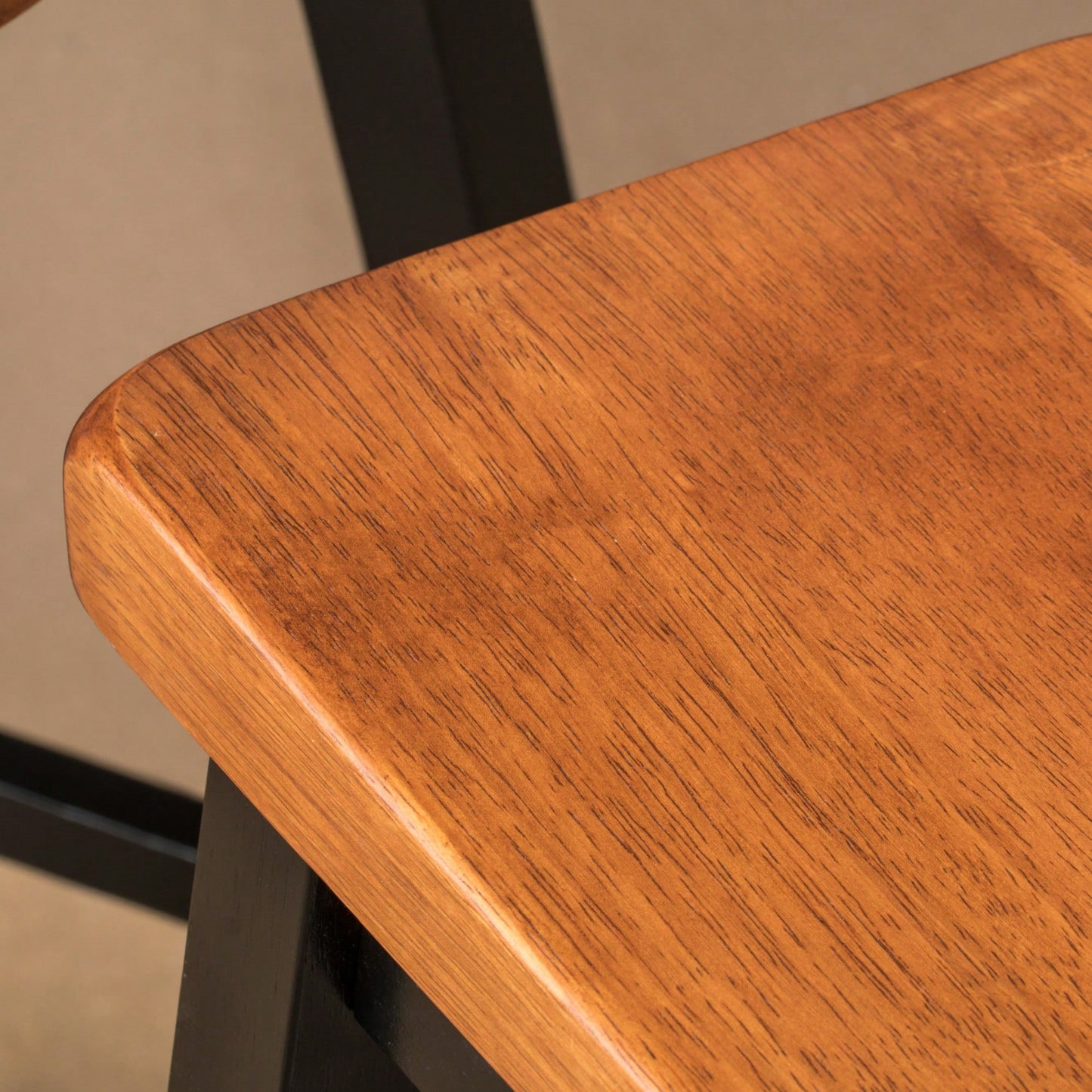 Set Of 2, 29 Inch Wooden Saddle Stool For Kitchen Or Bar Seating