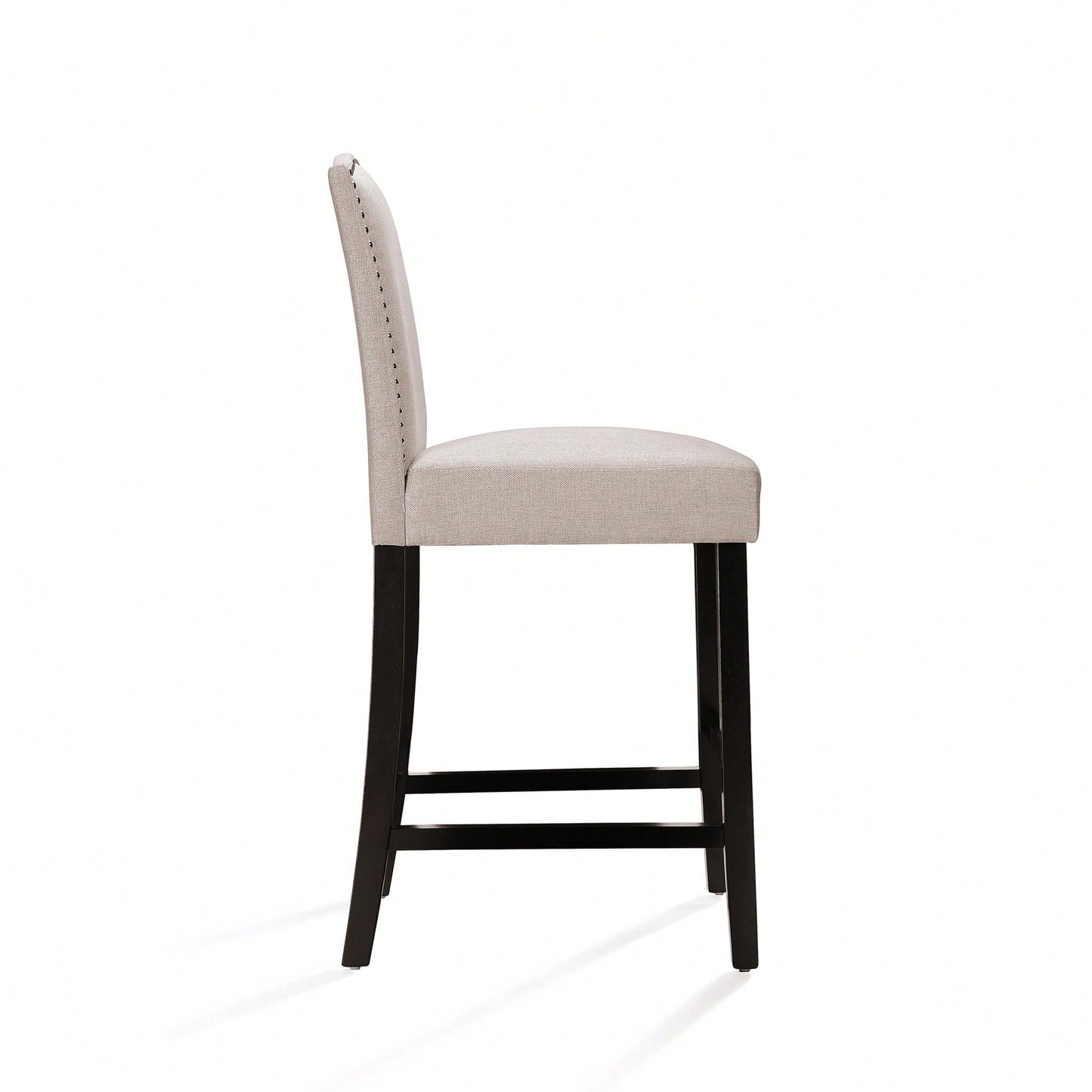 Set Of 2, Stylish Modern Counter Stool With Comfortable Seat And Sleek Design For Kitchen Or Bar Use