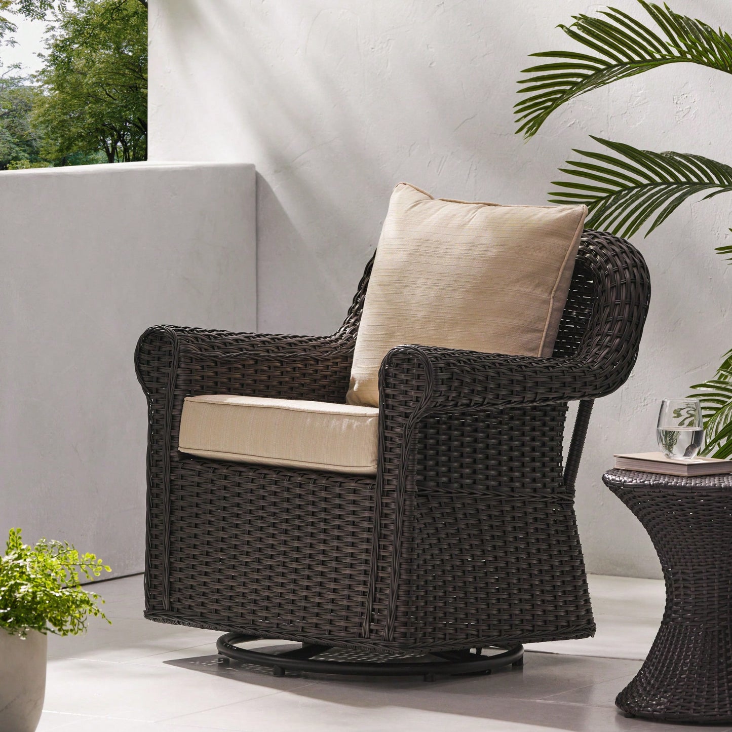 Comfortable Swivel Rocker Chair For Relaxation And Stylish Living Room Decor