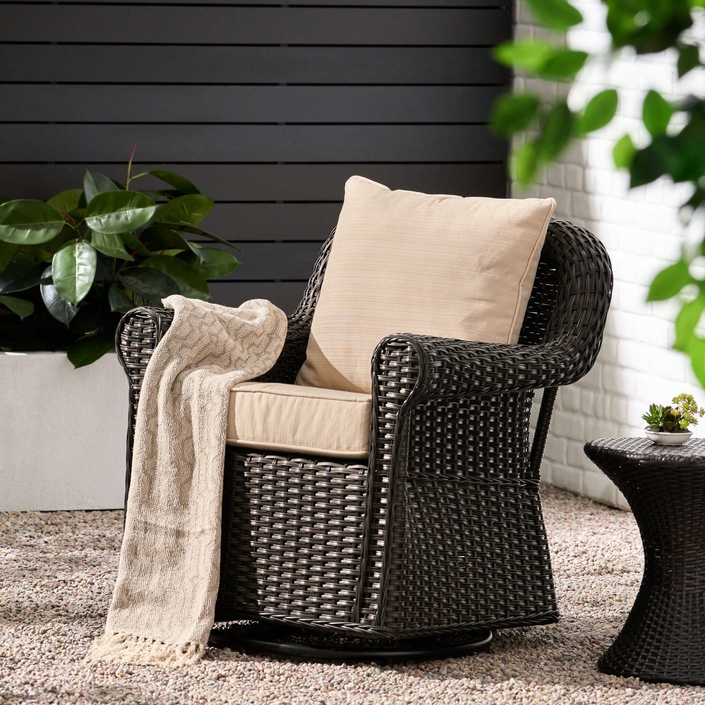 Comfortable Swivel Rocker Chair For Relaxation And Stylish Living Room Decor
