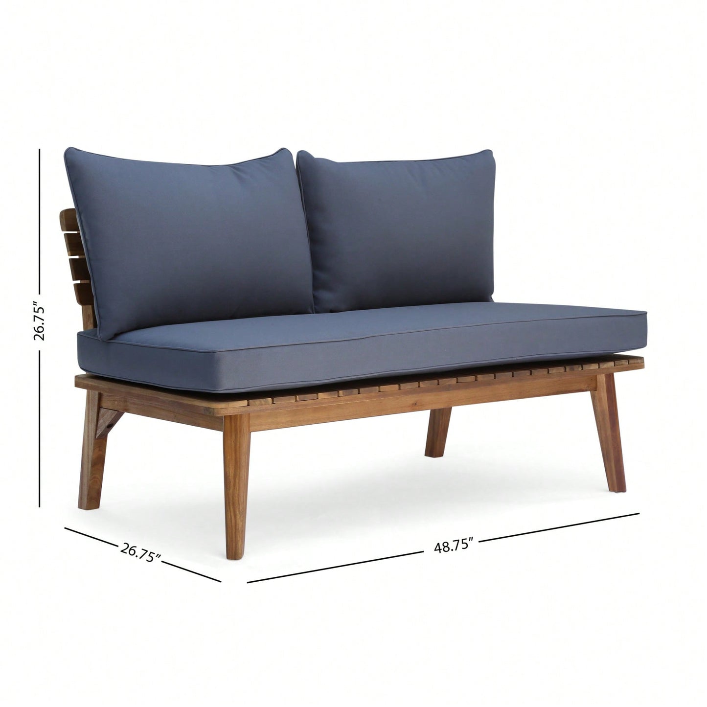 Elegant Two-Seater Upholstered Loveseat For Cozy Living Room Spaces