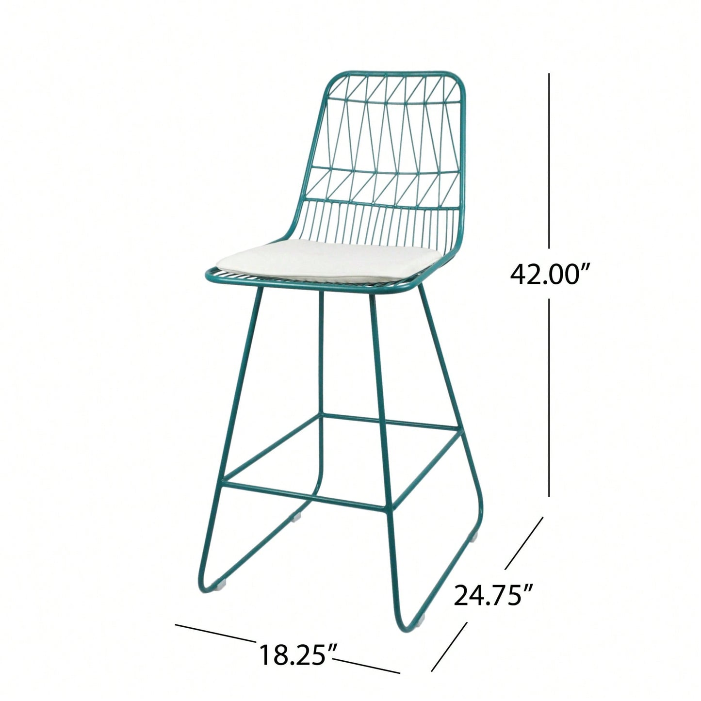 Set Of 2, Modern Adjustable Height Counter Stool With Comfortable Cushion And Sleek Design