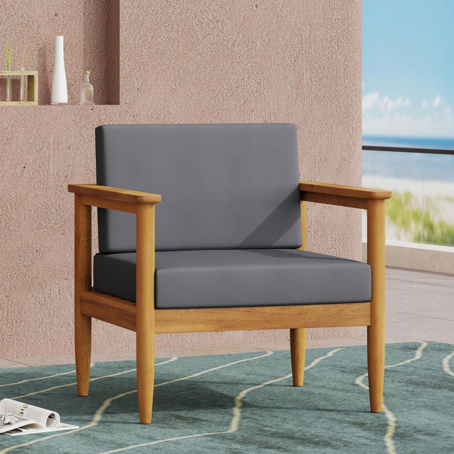 Elegant Upholstered Accent Chair For Living Room And Home Office