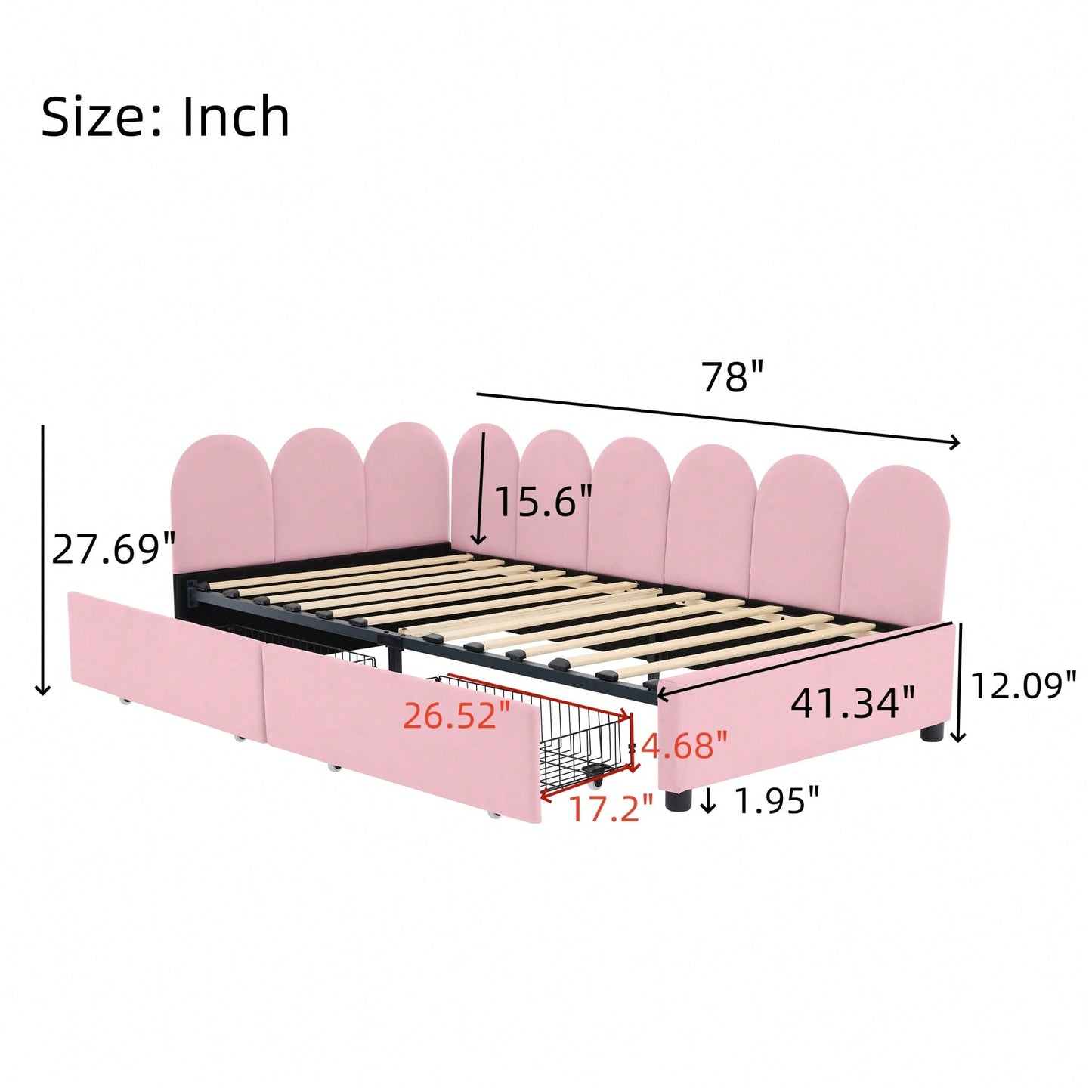 Velvet Twin Size Upholstered Daybed With 2 Storage Drawers And Soft Fabric Headboard No Box Spring Required Beige