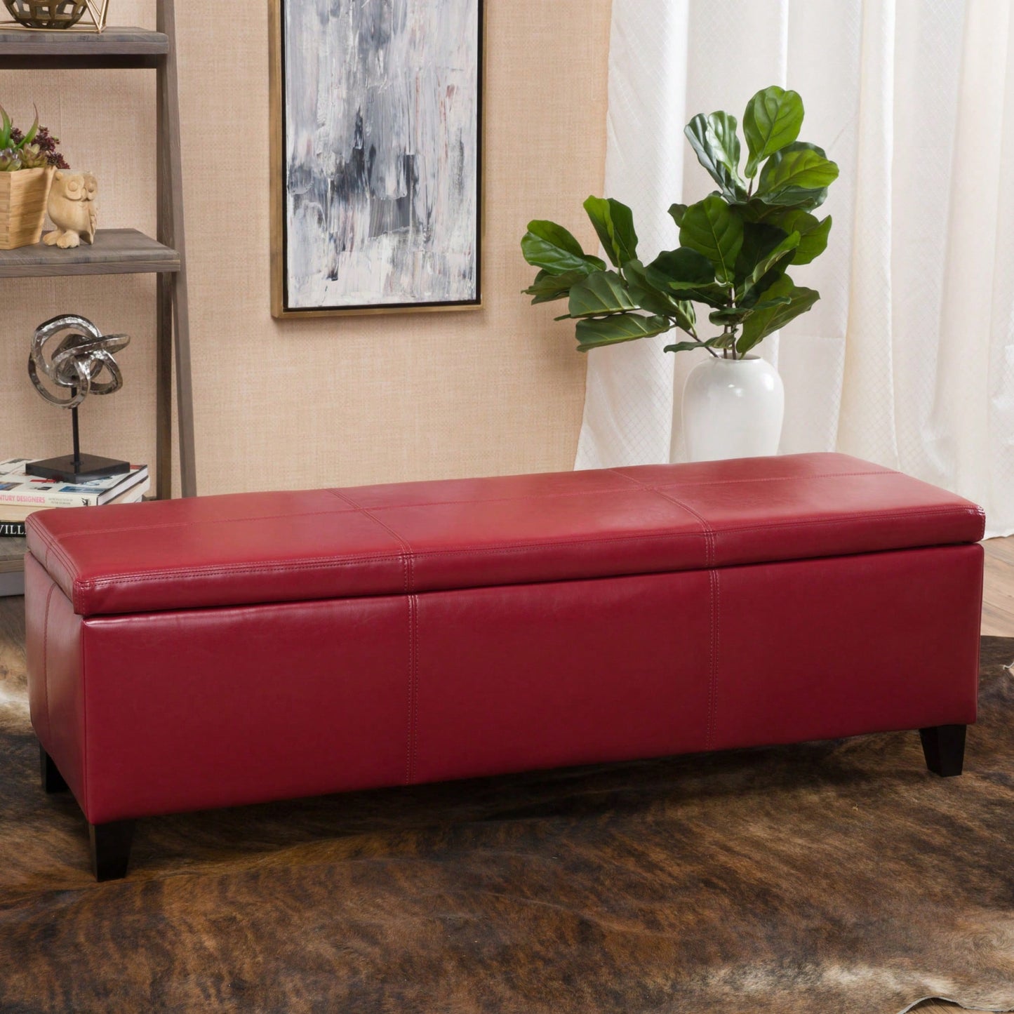 Versatile Storage Ottoman With Stylish Design And Ample Space For Home Organization