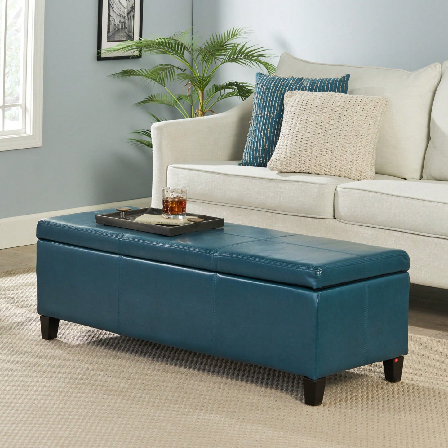 Versatile Storage Ottoman With Stylish Design And Ample Space For Home Organization