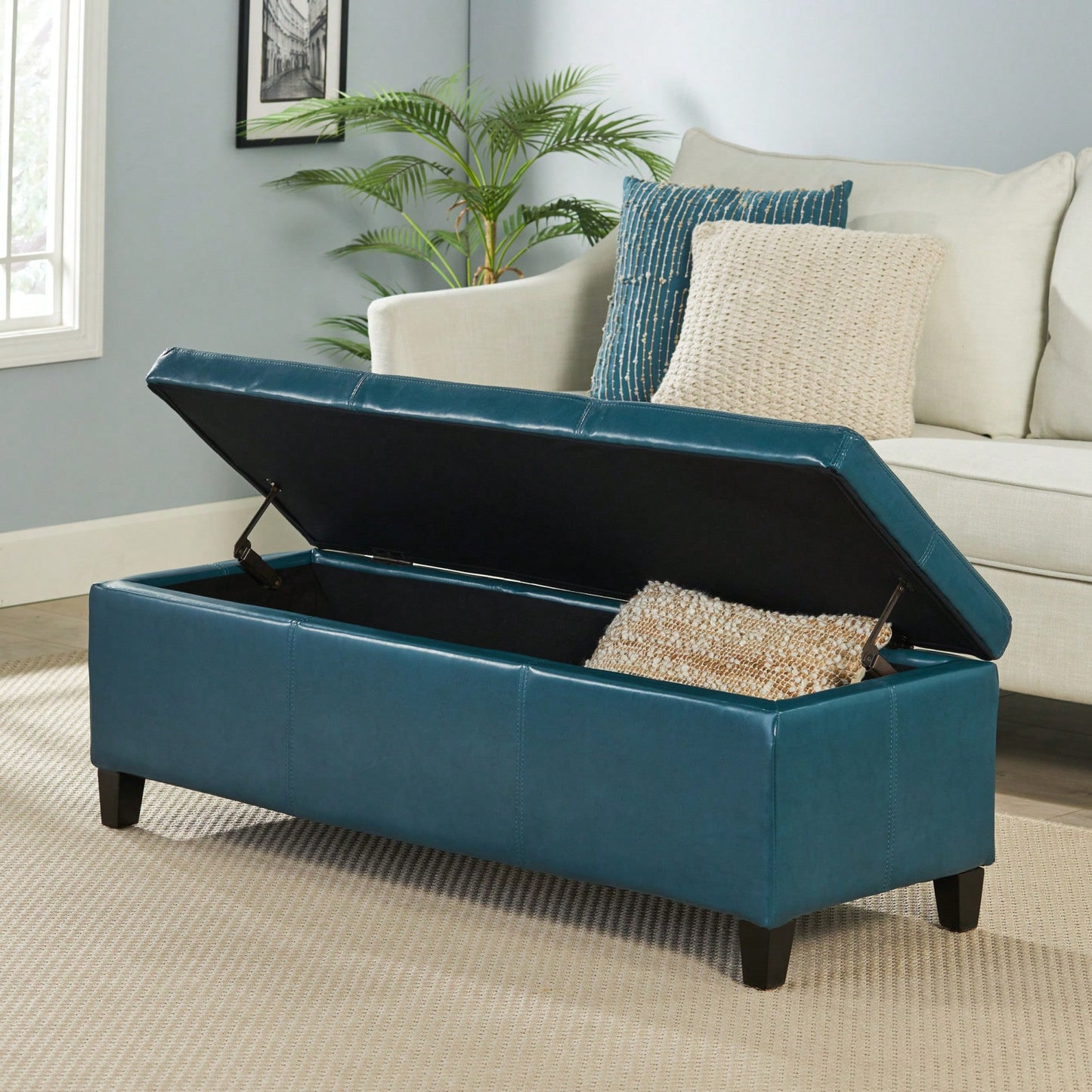 Versatile Storage Ottoman With Stylish Design And Ample Space For Home Organization
