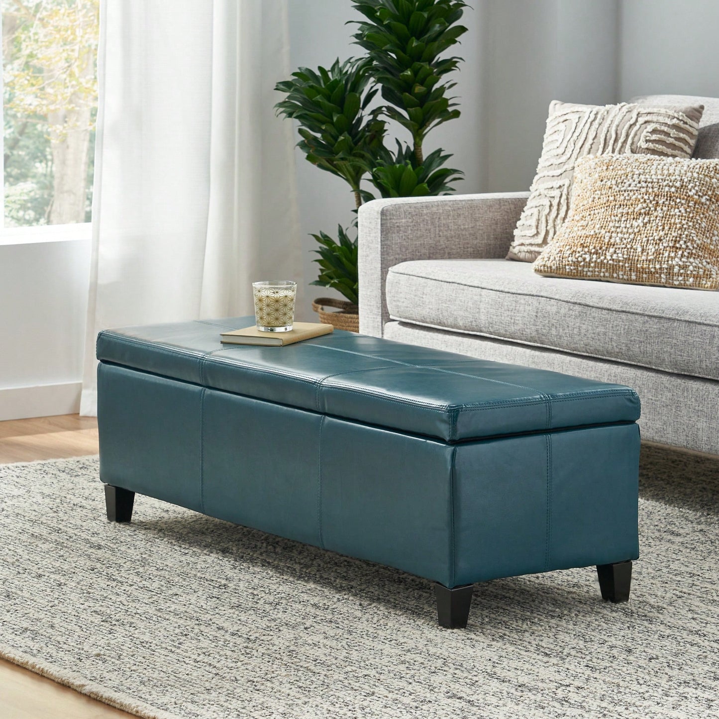 Versatile Storage Ottoman With Stylish Design And Ample Space For Home Organization