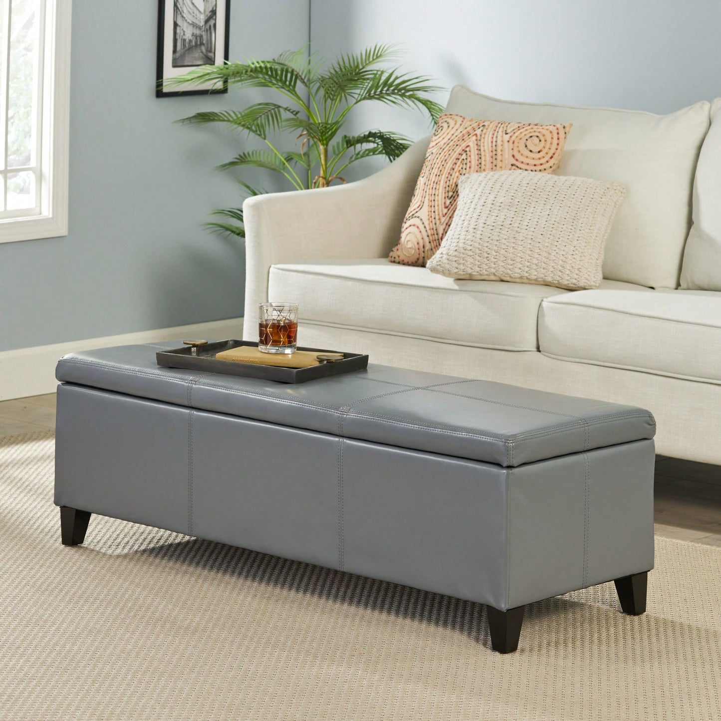 Versatile Storage Ottoman With Stylish Design And Ample Space For Home Organization