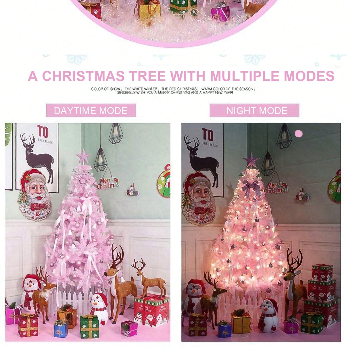 6FT Pink Christmas Tree For Festive Holiday Decor