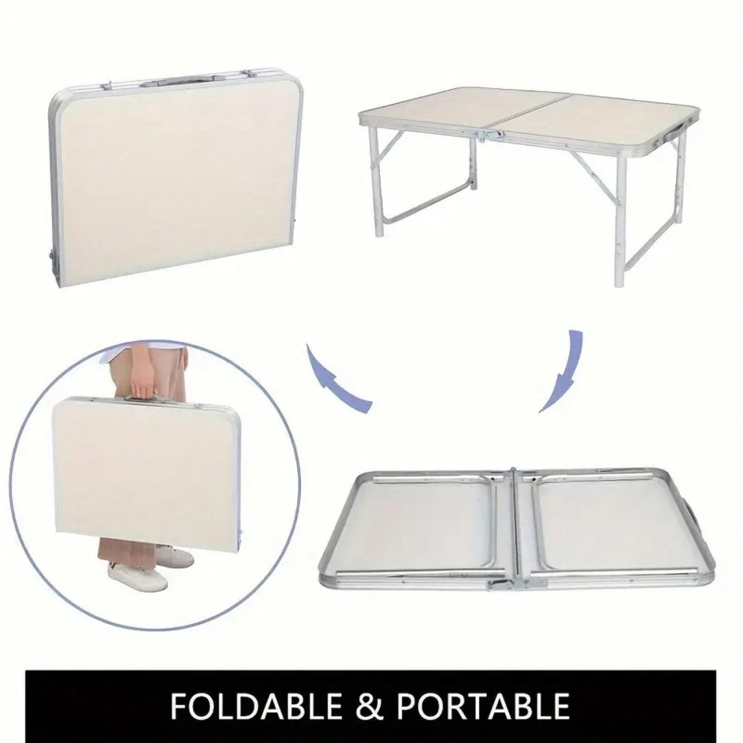 Versatile Compact Outdoor Folding Table For Patio Camping Picnic And Garden Use