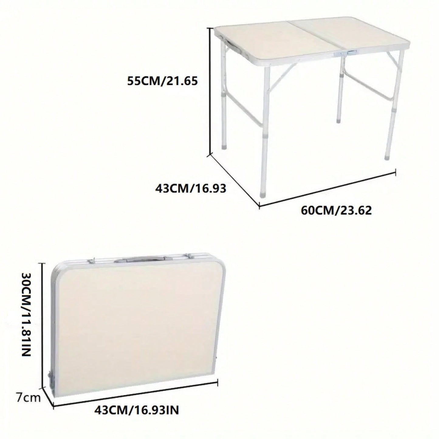 Versatile Compact Outdoor Folding Table For Patio Camping Picnic And Garden Use
