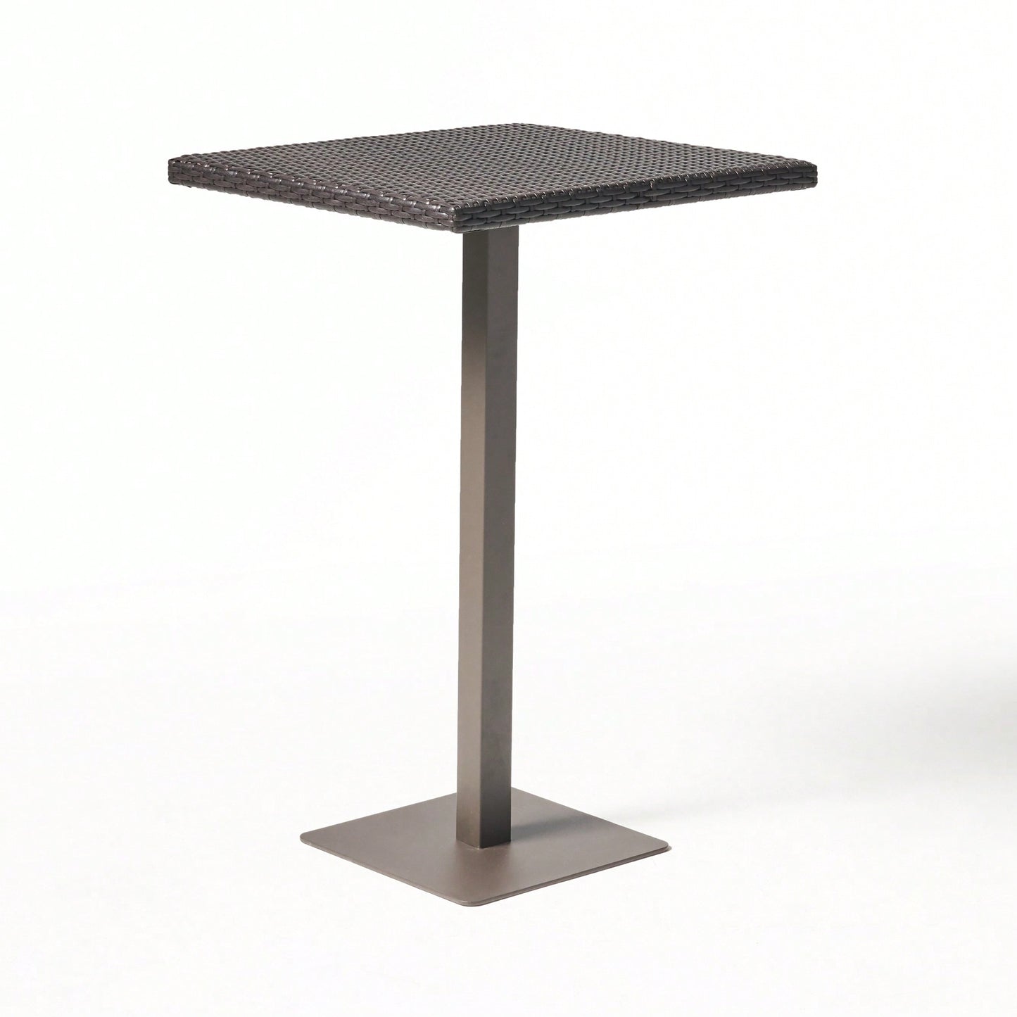 26 Inch Square Outdoor Bar Table For Patio And Garden Use