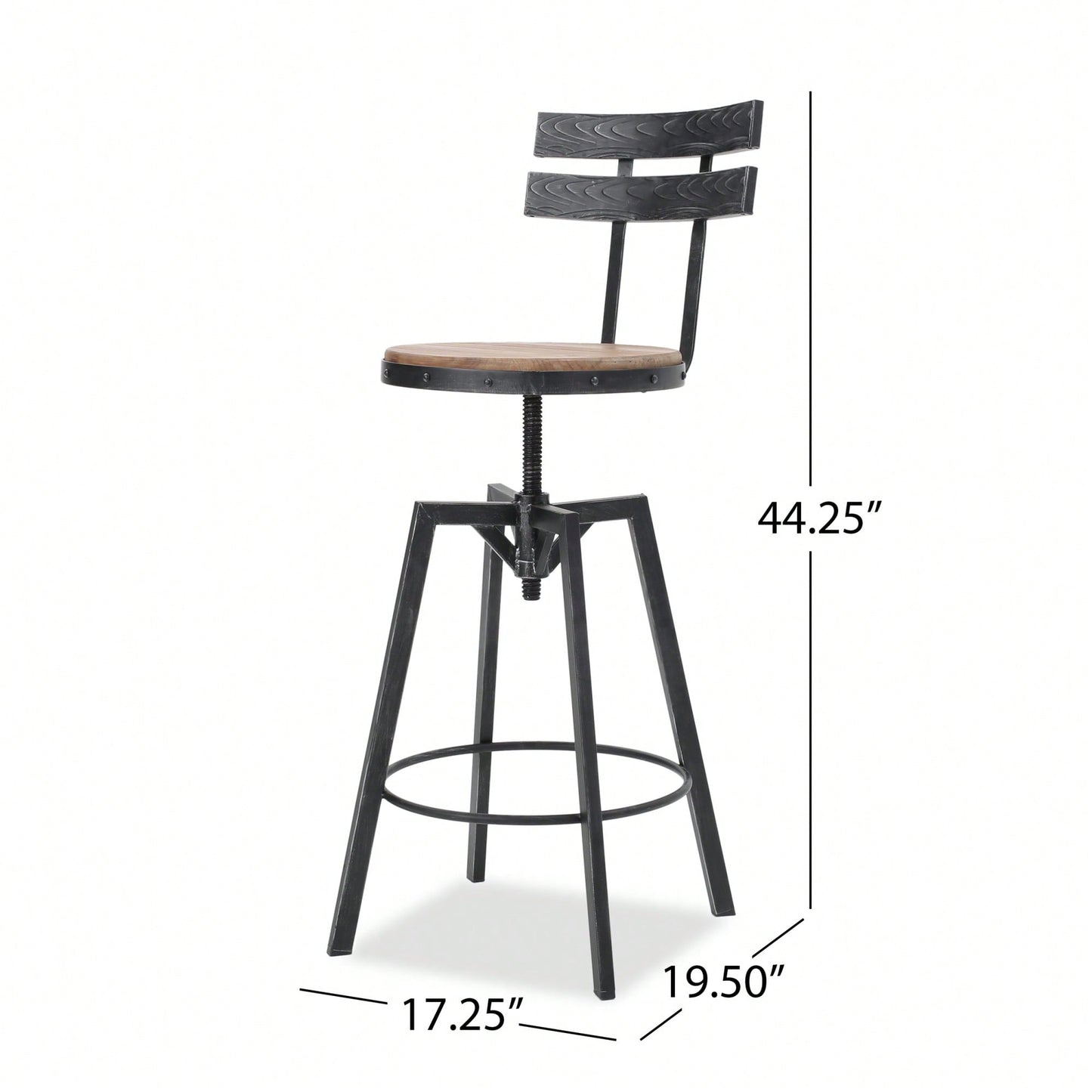 Set Of 2 Metal Chairs With Wooden Seats Stylish And Durable Design For Dining Room Or Outdoor Use