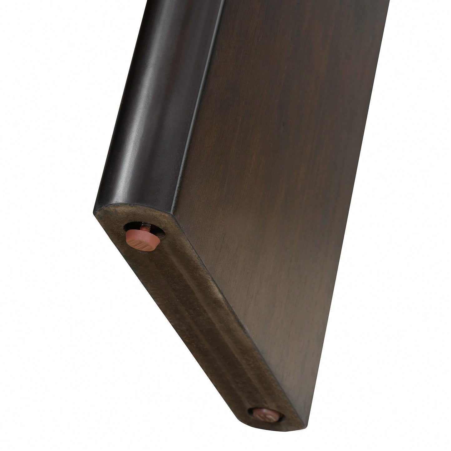 Elegant Minimalist Console Table With Rounded Edges And Sturdy Shelf For Entryway And Living Room In Black