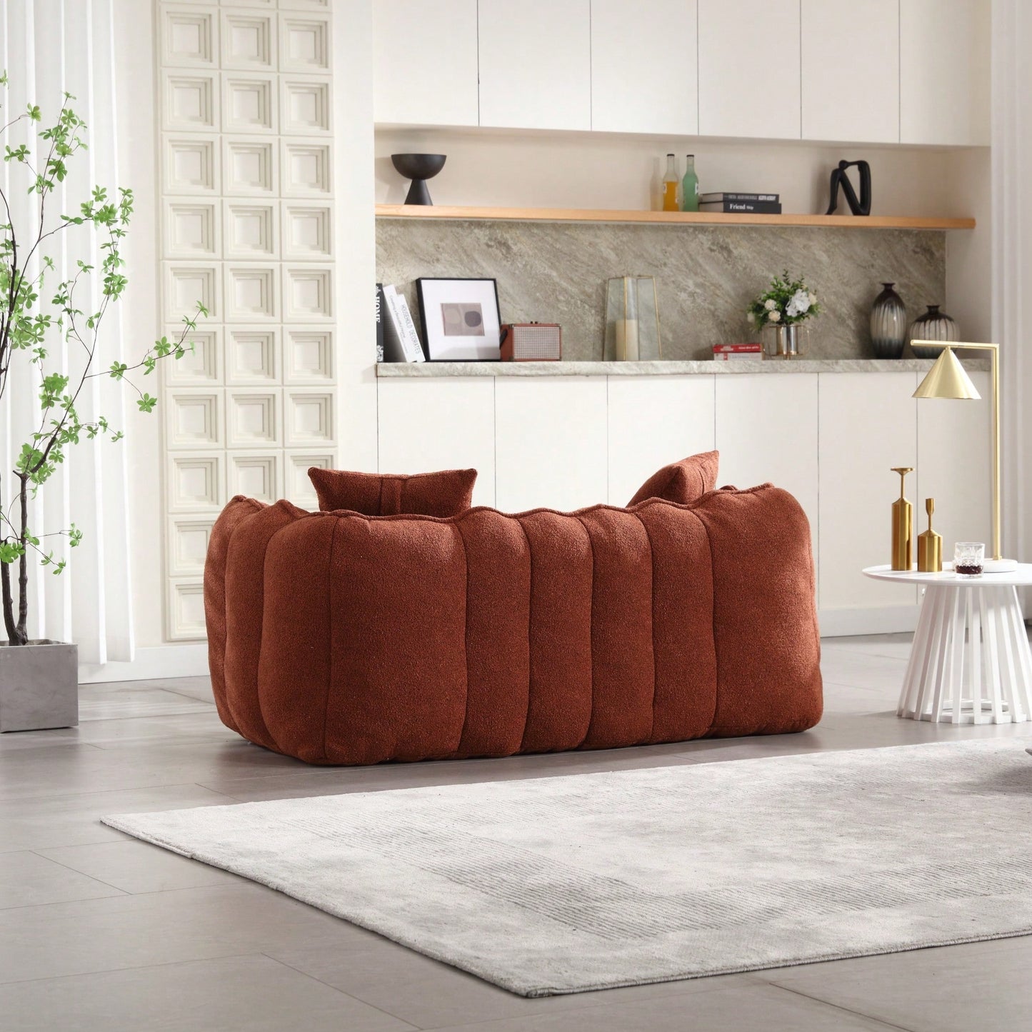 Cozy Soft Beanbag Chair With High Resilience Foam Core For Two - Perfect For Gaming, Reading, And TV Watching