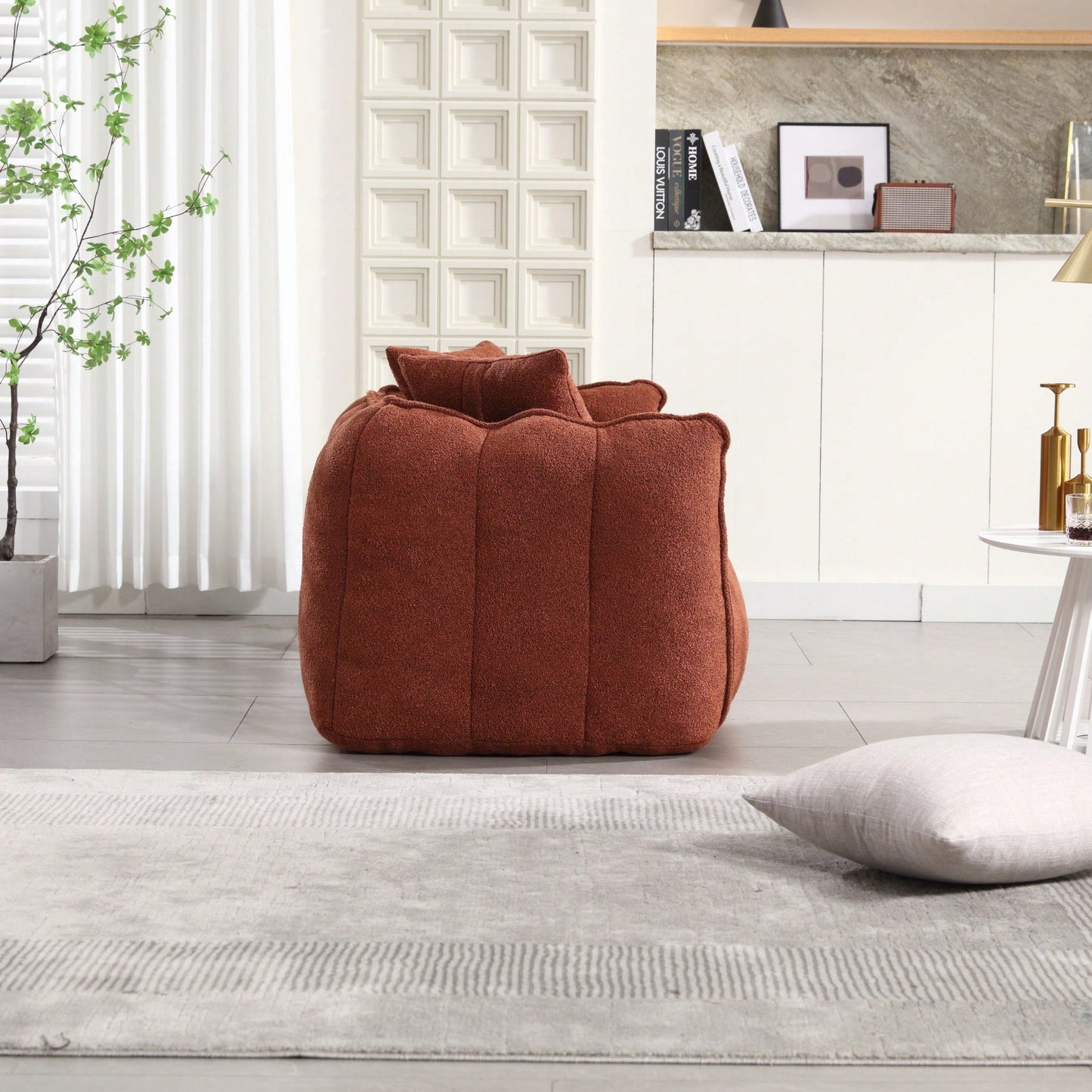 Cozy Soft Beanbag Chair With High Resilience Foam Core For Two - Perfect For Gaming, Reading, And TV Watching