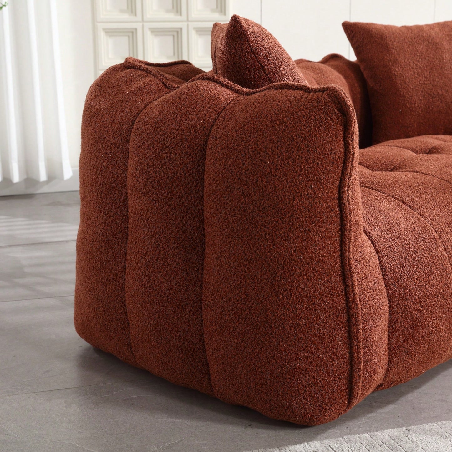 Cozy Soft Beanbag Chair With High Resilience Foam Core For Two - Perfect For Gaming, Reading, And TV Watching