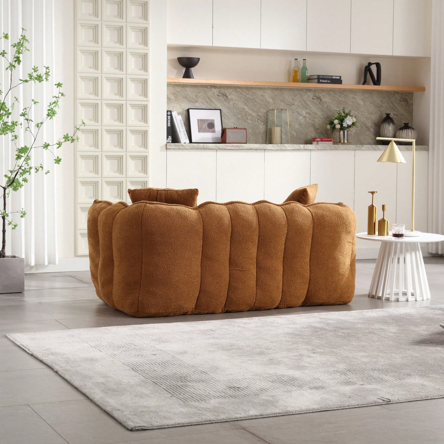 Cozy Soft Beanbag Chair With High Resilience Foam Core For Two - Perfect For Gaming, Reading, And TV Watching