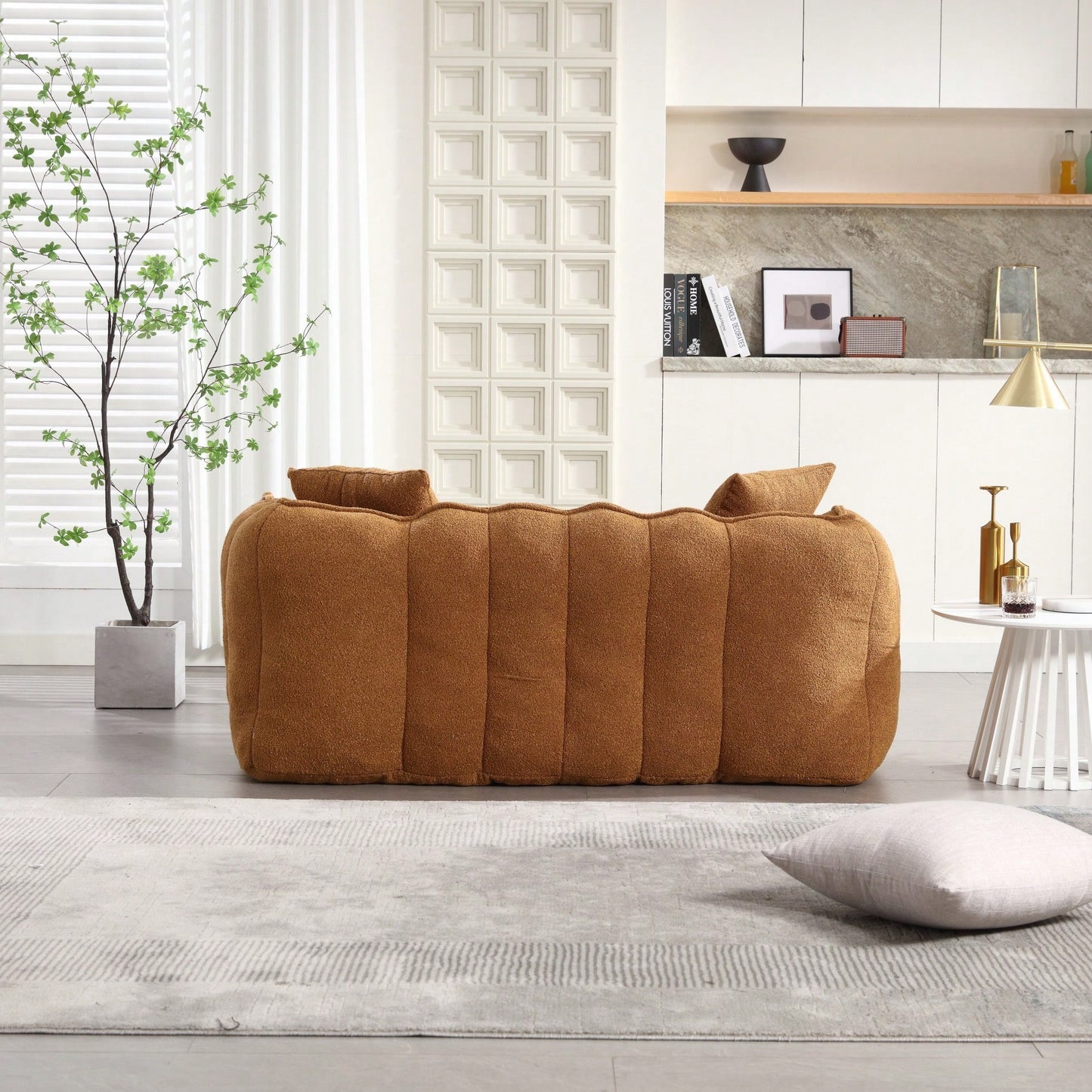 Cozy Soft Beanbag Chair With High Resilience Foam Core For Two - Perfect For Gaming, Reading, And TV Watching