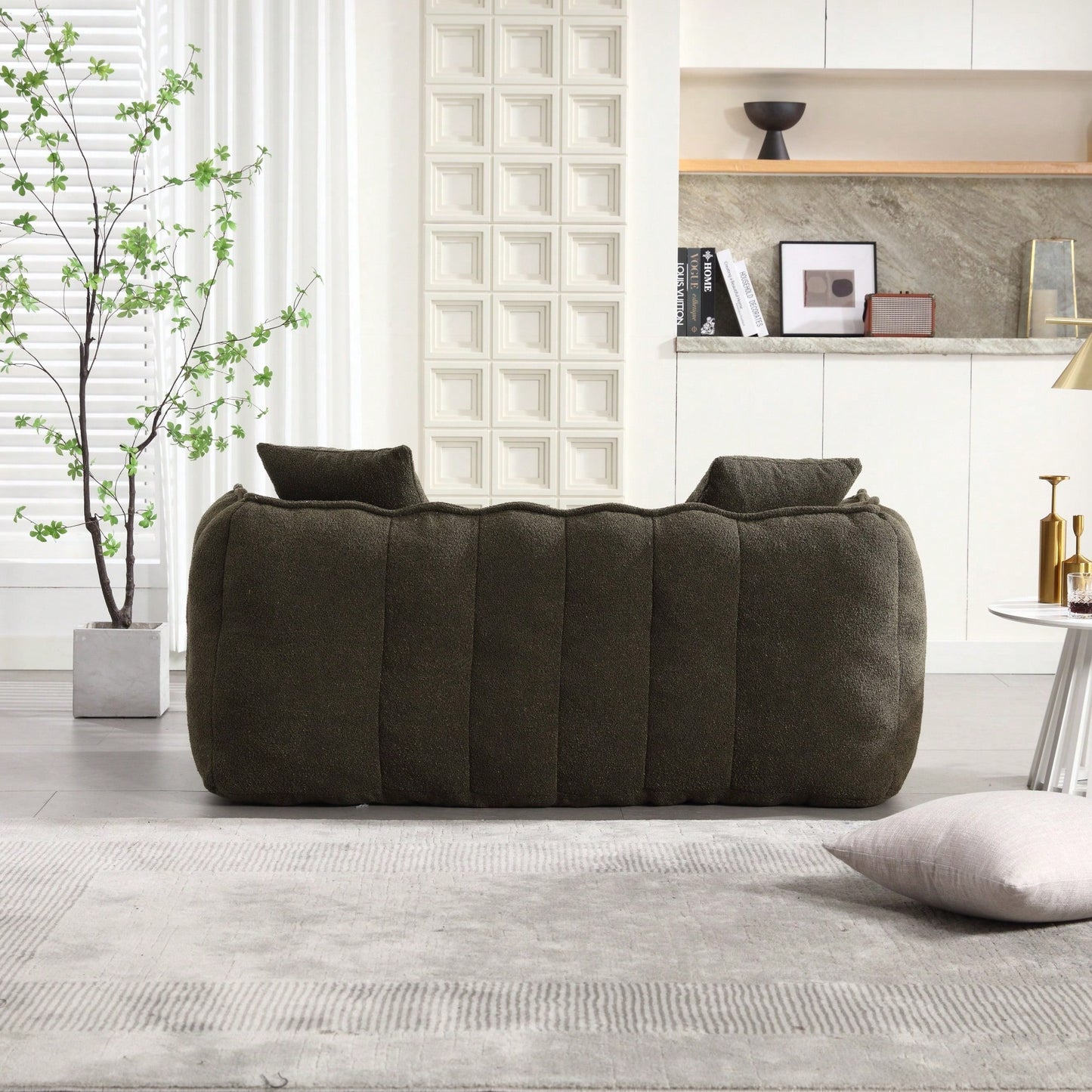 Cozy Soft Beanbag Chair With High Resilience Foam Core For Two - Perfect For Gaming, Reading, And TV Watching