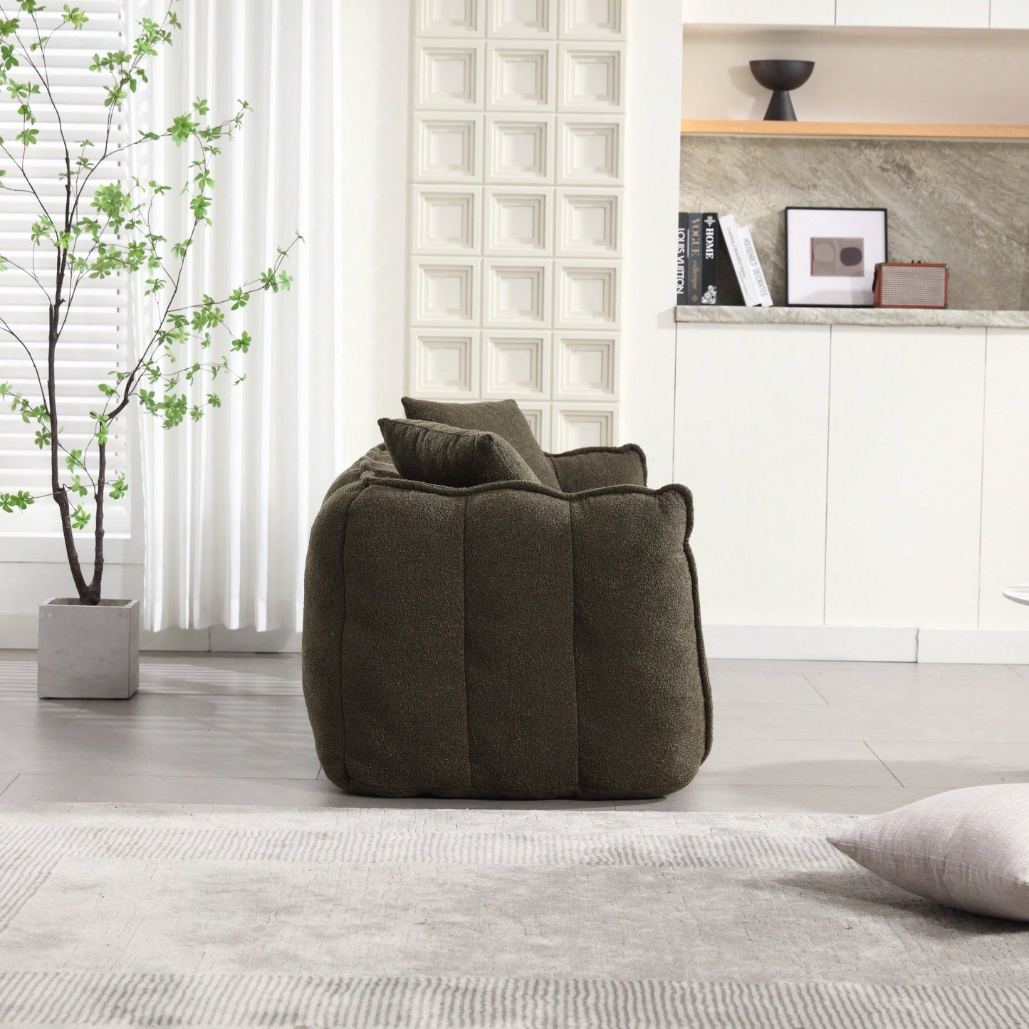 Cozy Soft Beanbag Chair With High Resilience Foam Core For Two - Perfect For Gaming, Reading, And TV Watching