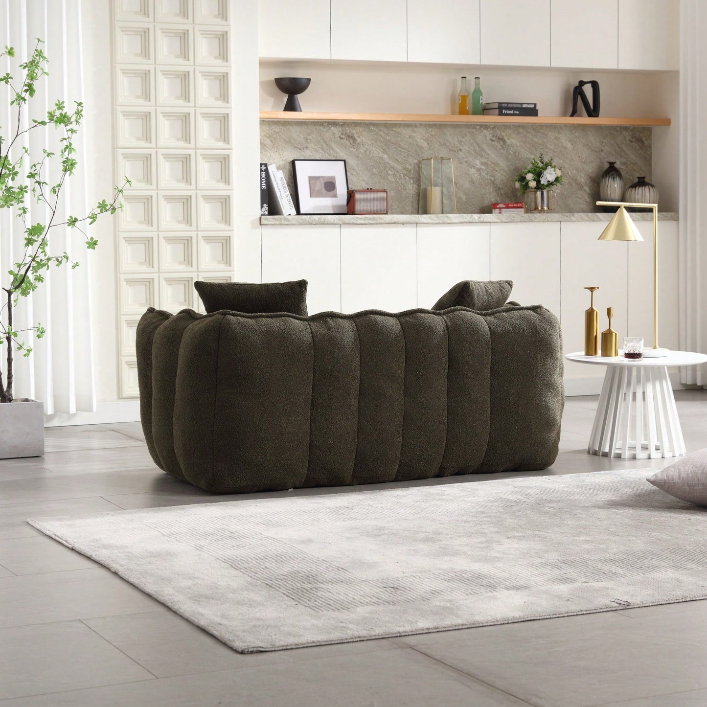 Cozy Soft Beanbag Chair With High Resilience Foam Core For Two - Perfect For Gaming, Reading, And TV Watching
