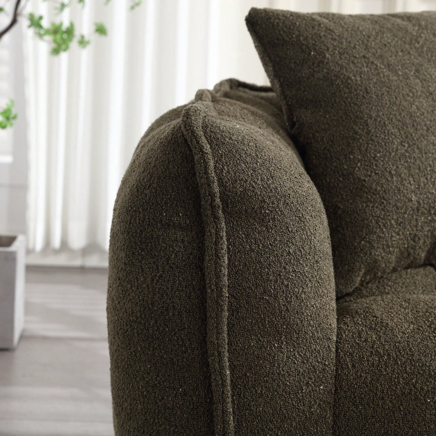 Cozy Soft Beanbag Chair With High Resilience Foam Core For Two - Perfect For Gaming, Reading, And TV Watching