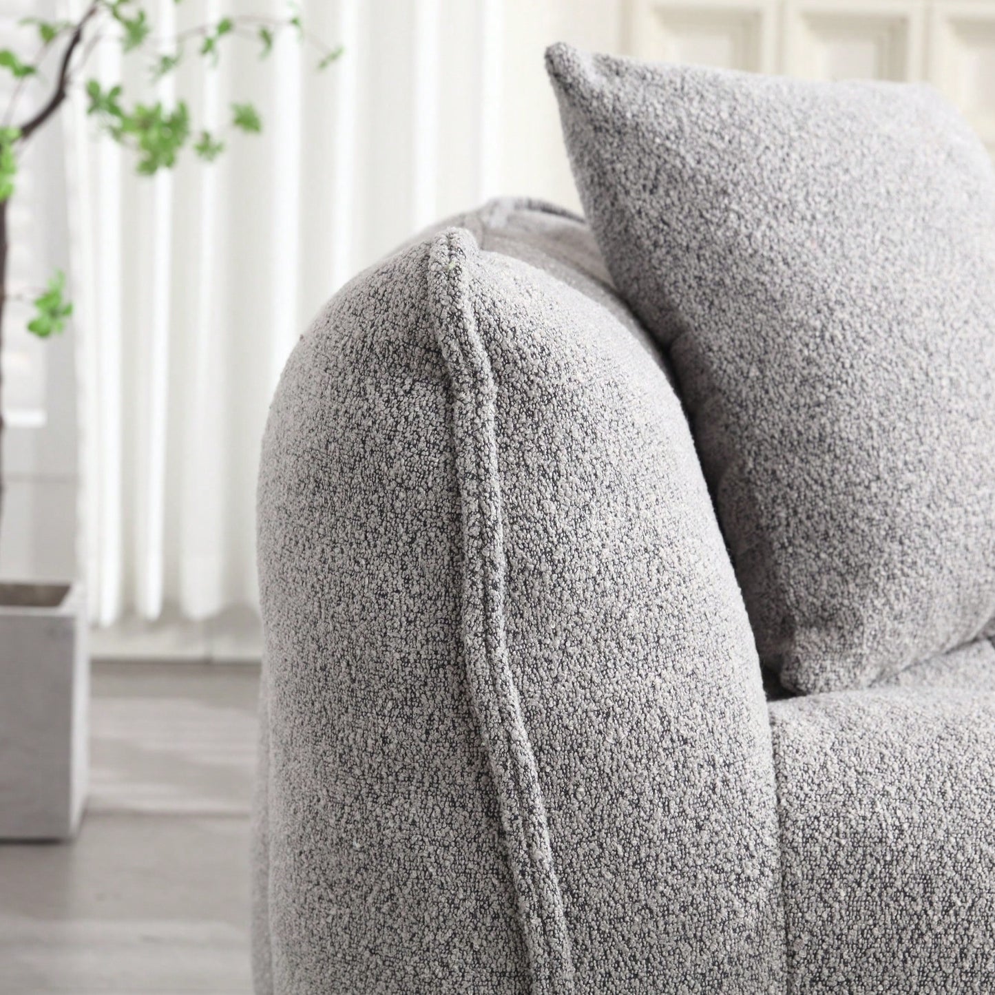 Cozy Soft Beanbag Chair With High Resilience Foam Core For Two - Perfect For Gaming, Reading, And TV Watching