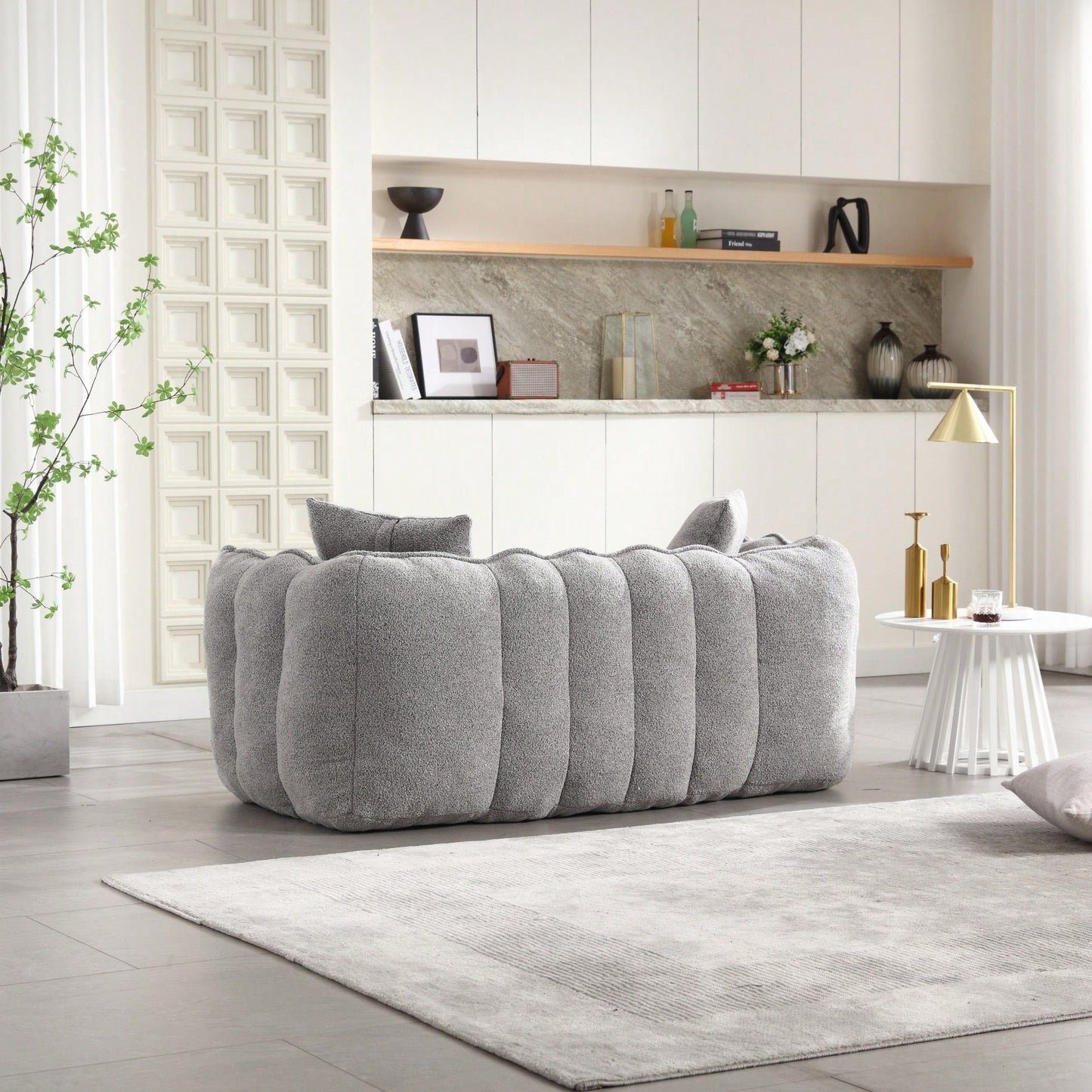 Cozy Soft Beanbag Chair With High Resilience Foam Core For Two - Perfect For Gaming, Reading, And TV Watching